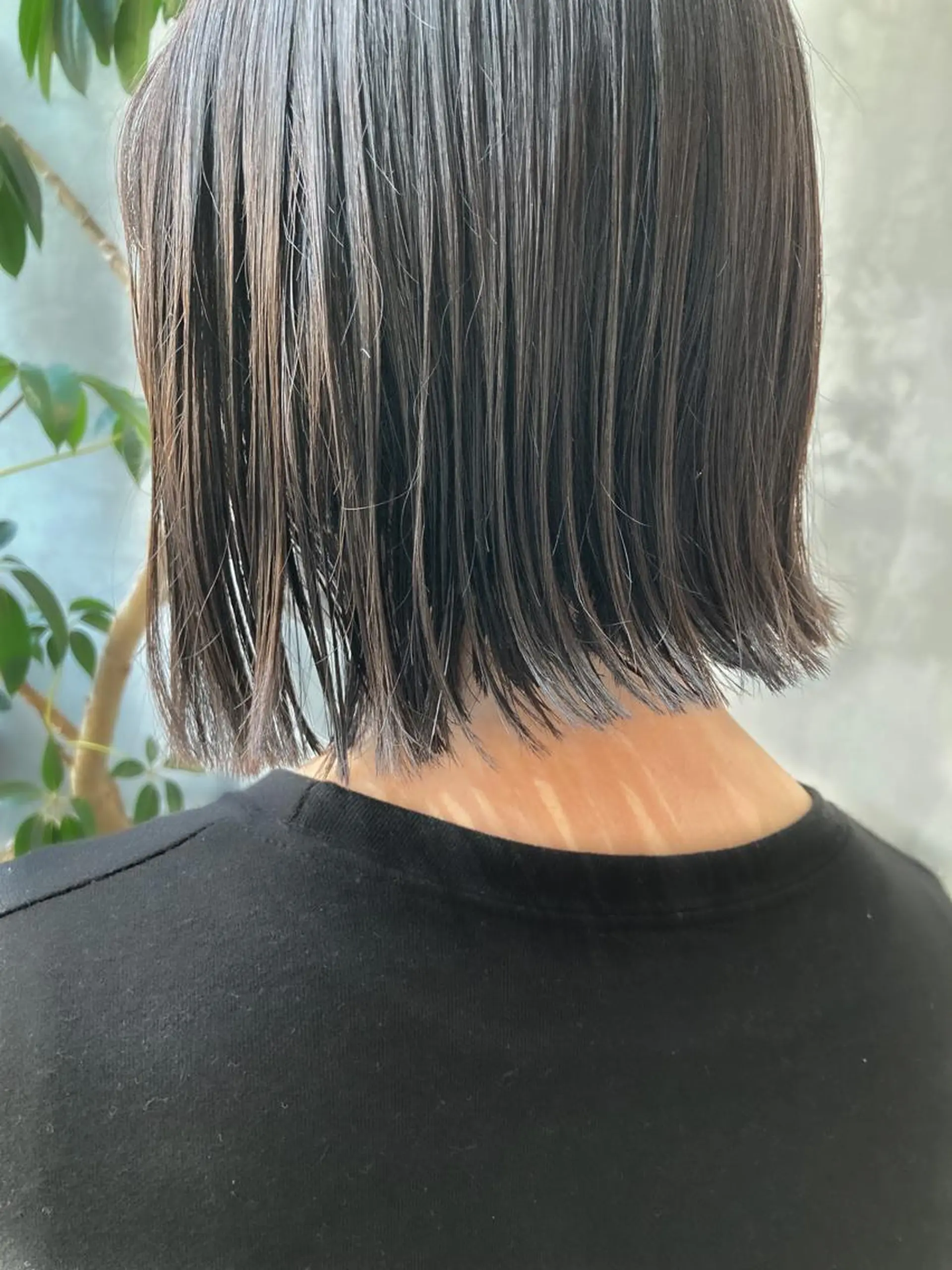 ショート カラー パーマ 切りっぱなしボブ ボブ 波巻きスパイラルパー マ/シャドウパーマ駿のヘアスタイル