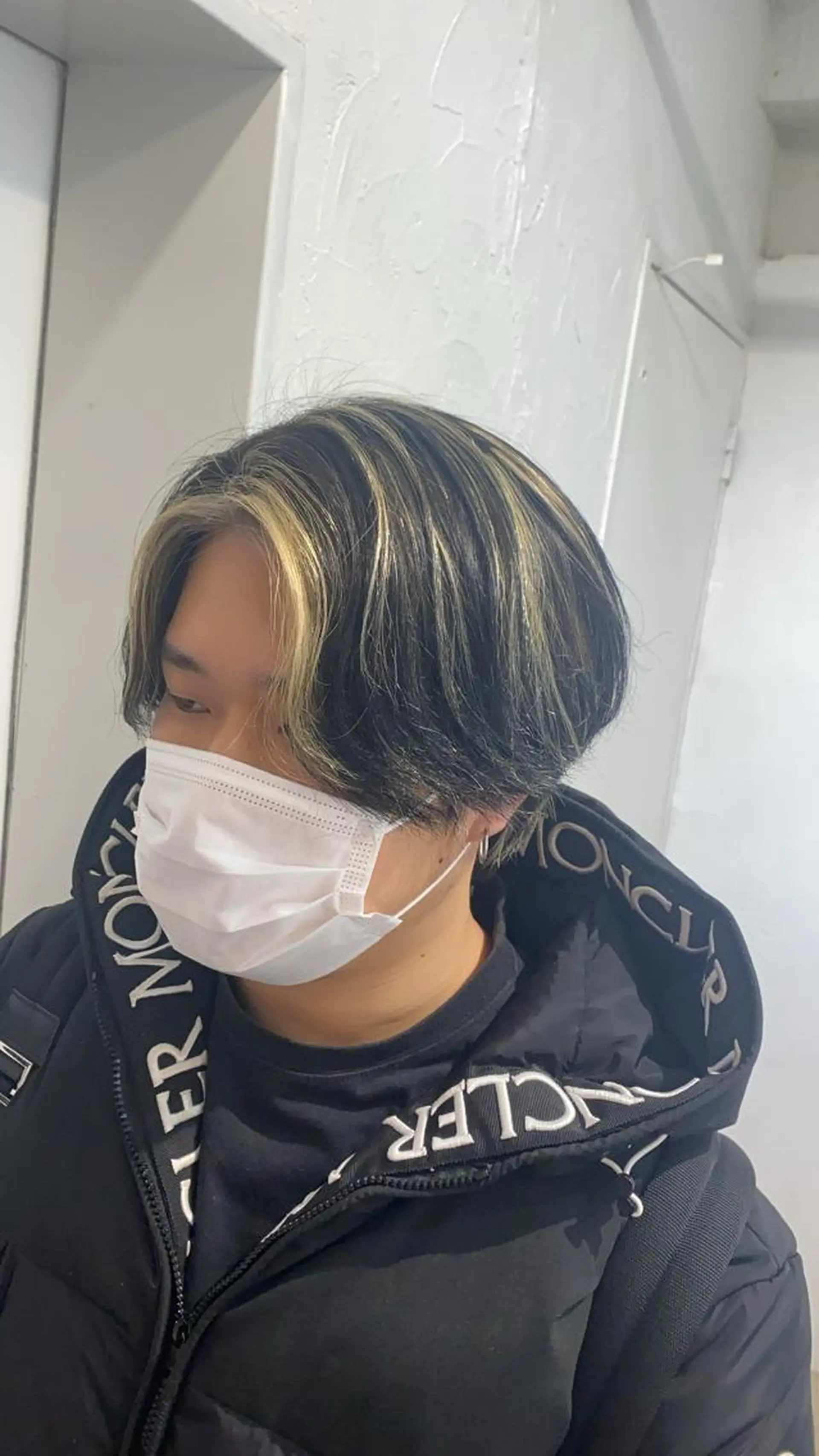 ミディアム ミストバング メンズショート美容師 💈高橋和真💈のヘアスタイル