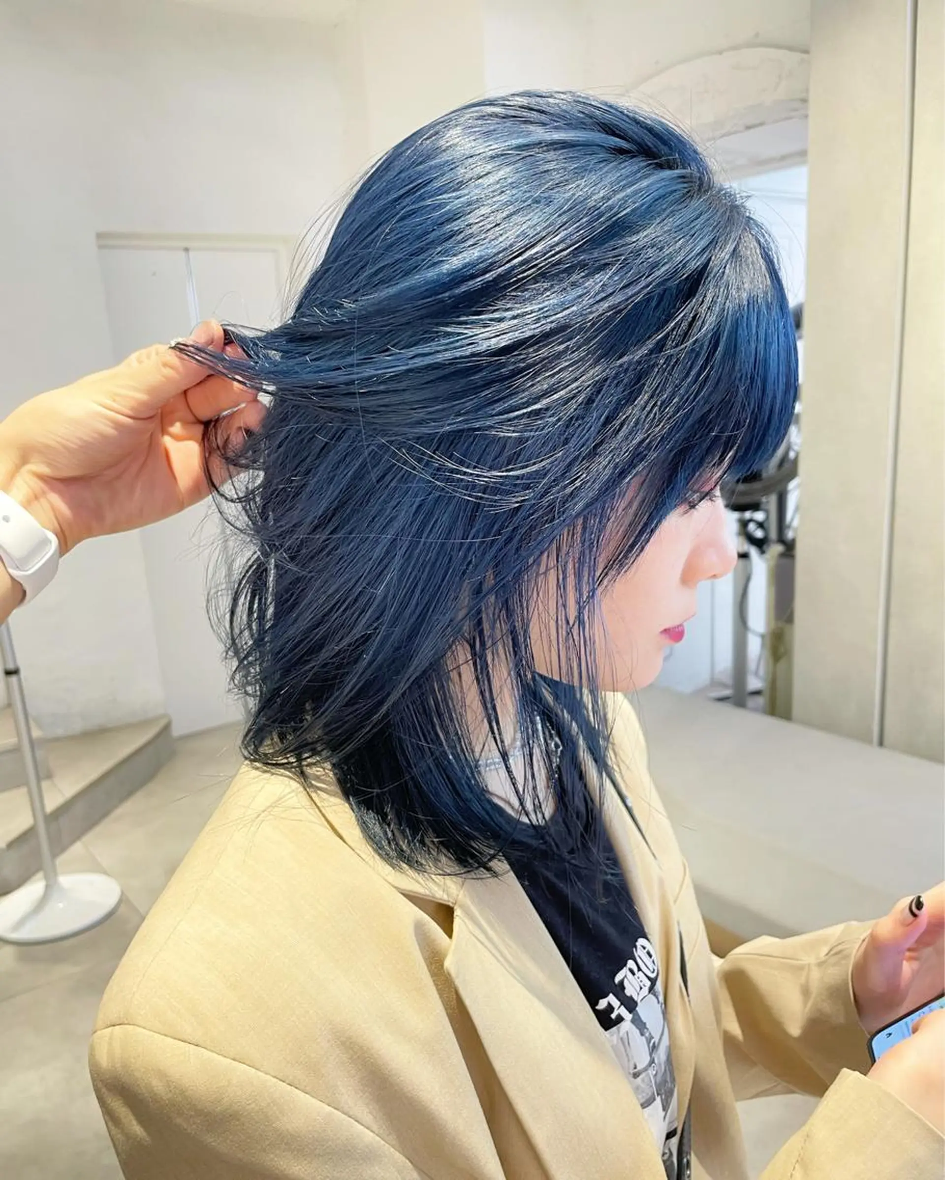 ミディアム カラー ヘアカラー 🇰🇷カルマパーマ kaito🇰🇷のヘアスタイル