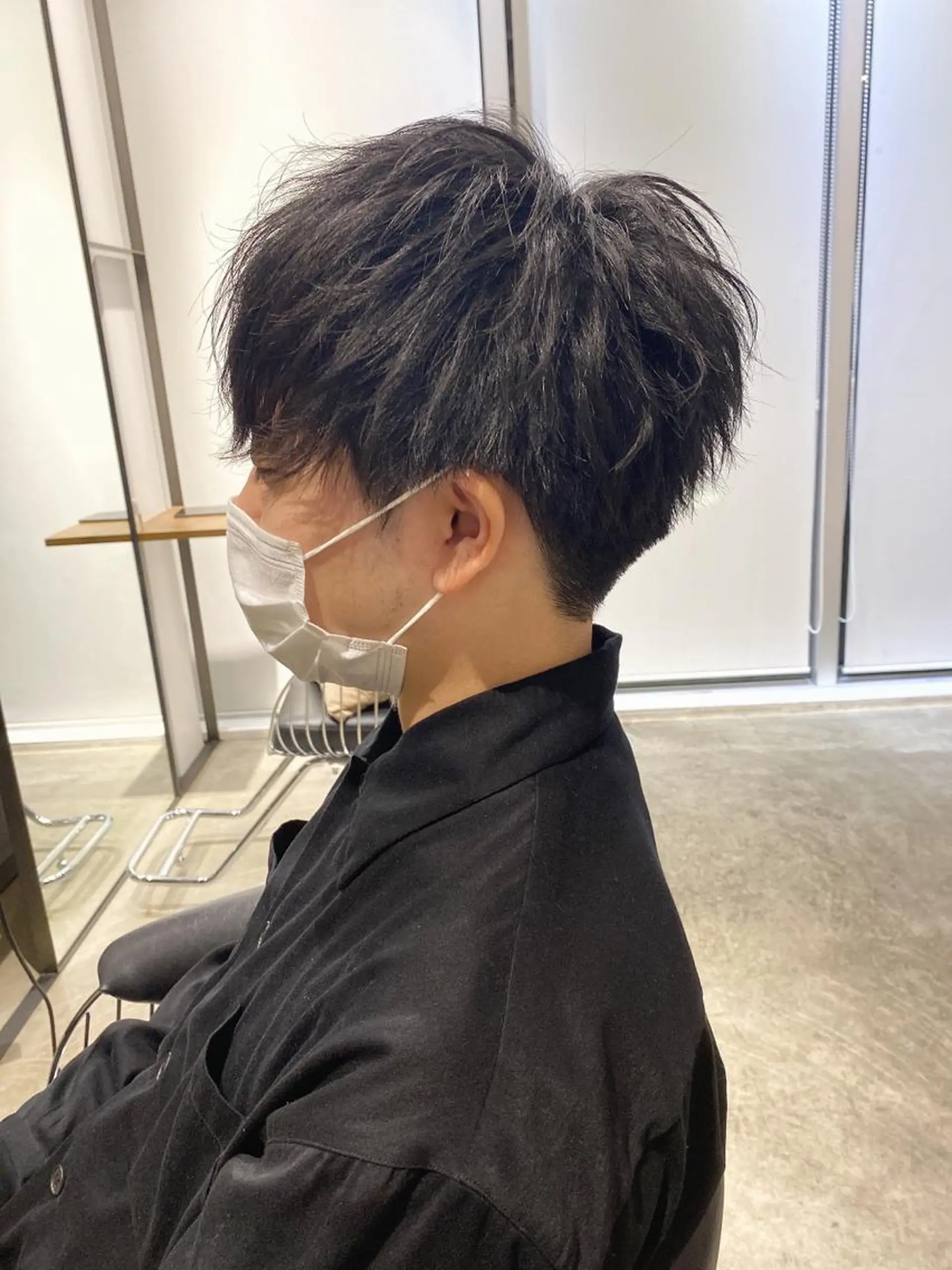 ショート メンズ マッシュ 石川 雄麻のヘアスタイル