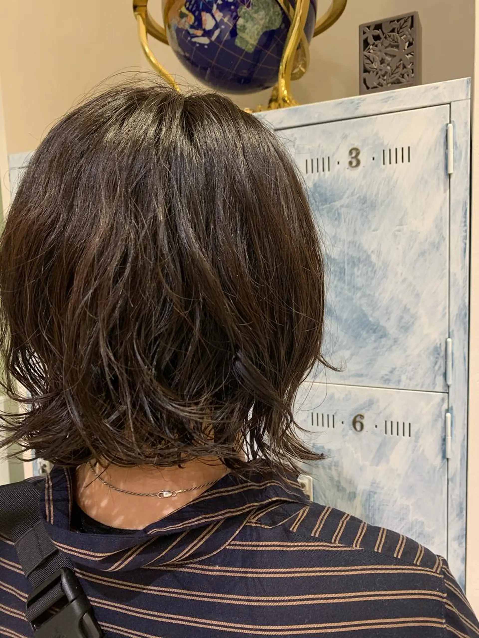 ミディアム パーマ 髪質改善/縮毛矯正 ツヤ髪🩷さつきのヘアスタイル