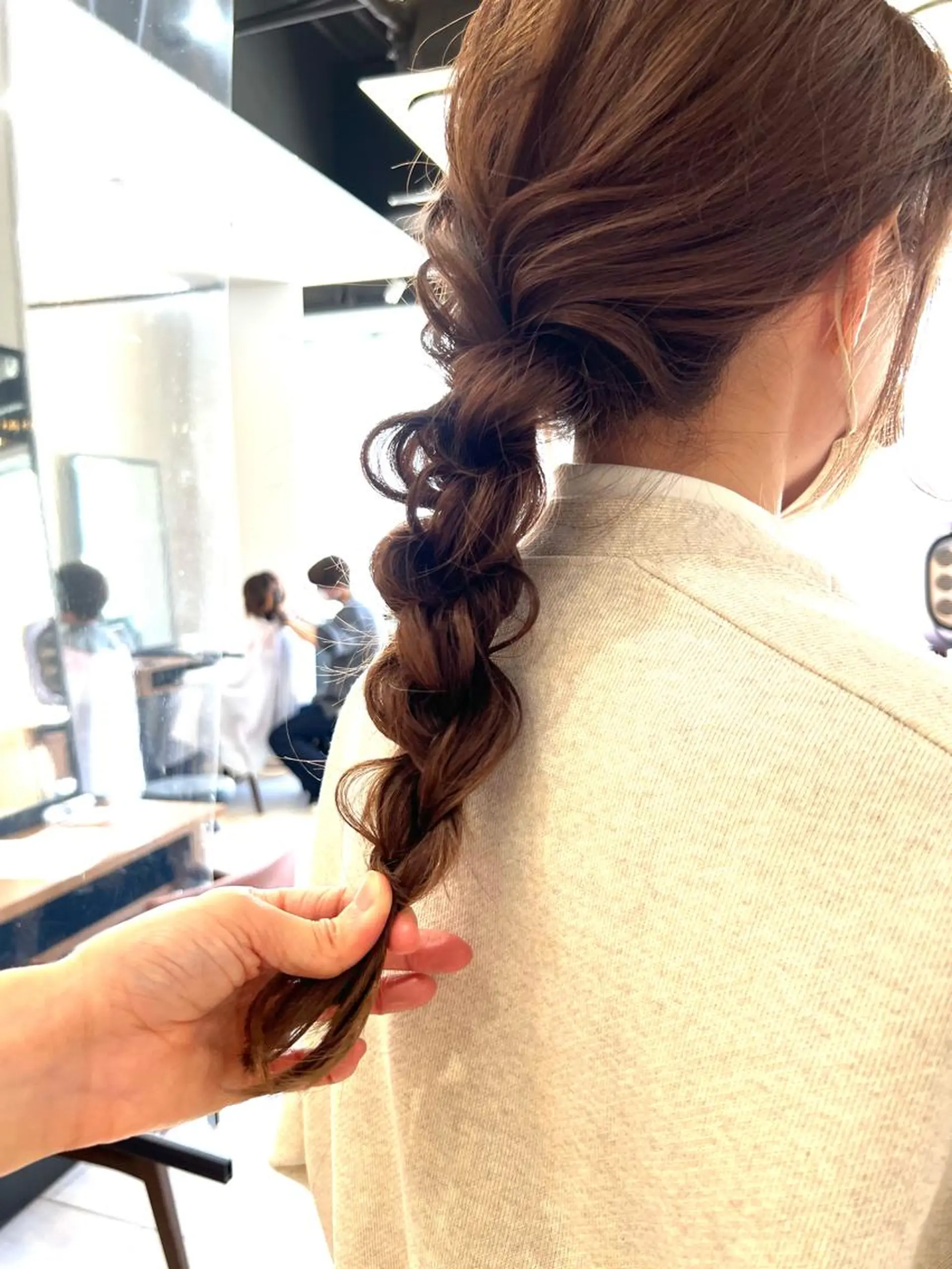 ロング カラー ヘアアレンジ メンズカット曲がる 縮毛矯正佐々木タクマのヘアスタイル