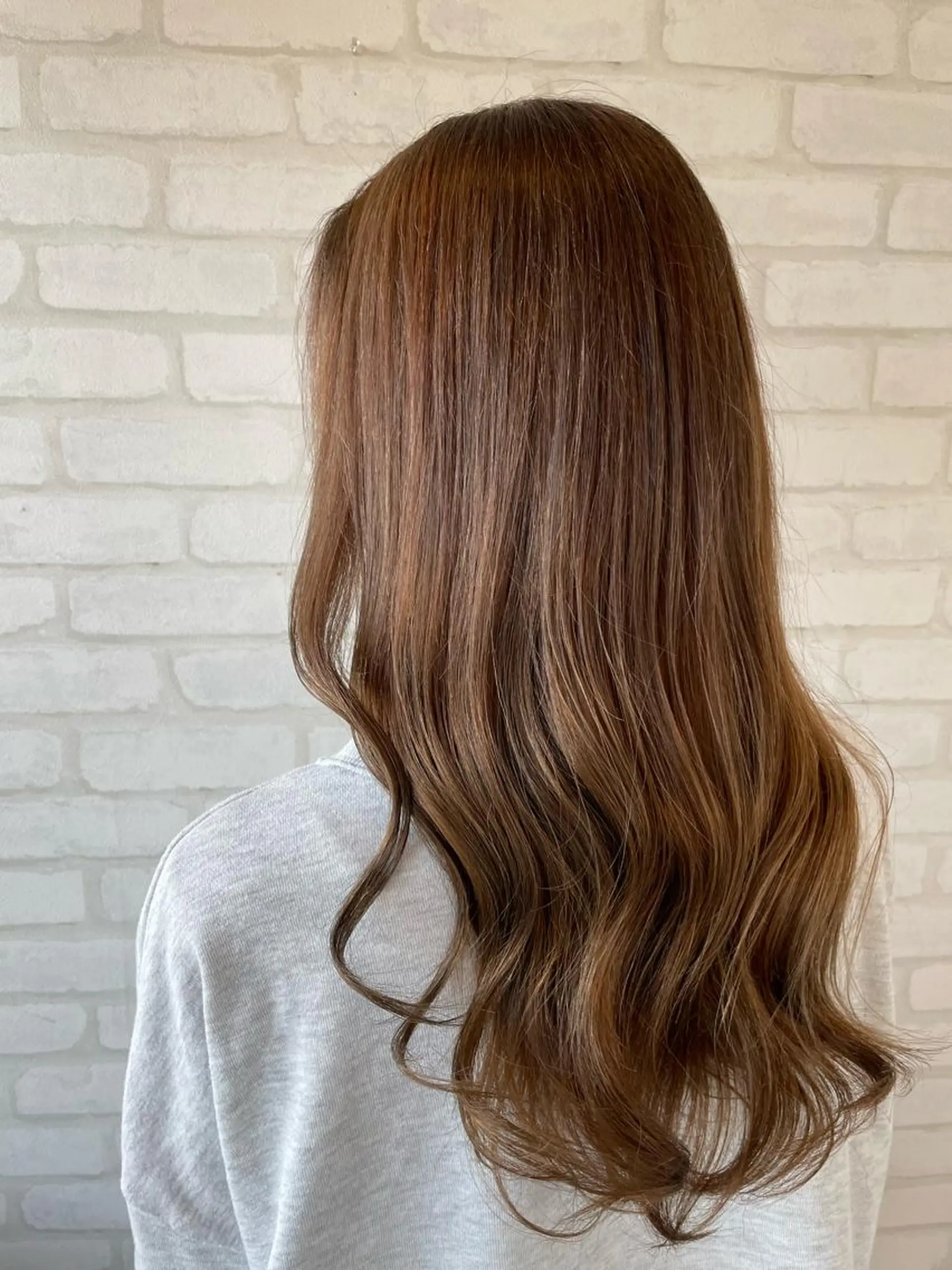 ロング カラー ヘアカラー トリートメント 【髪質改善】 夏目結以のヘアスタイル