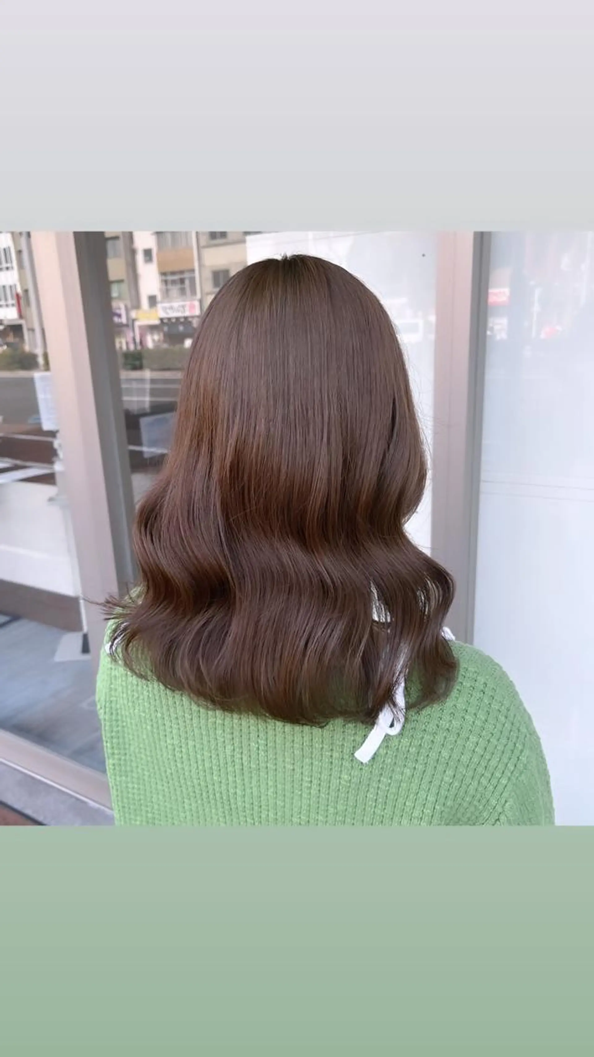 セミロング カラー あ あのヘアスタイル