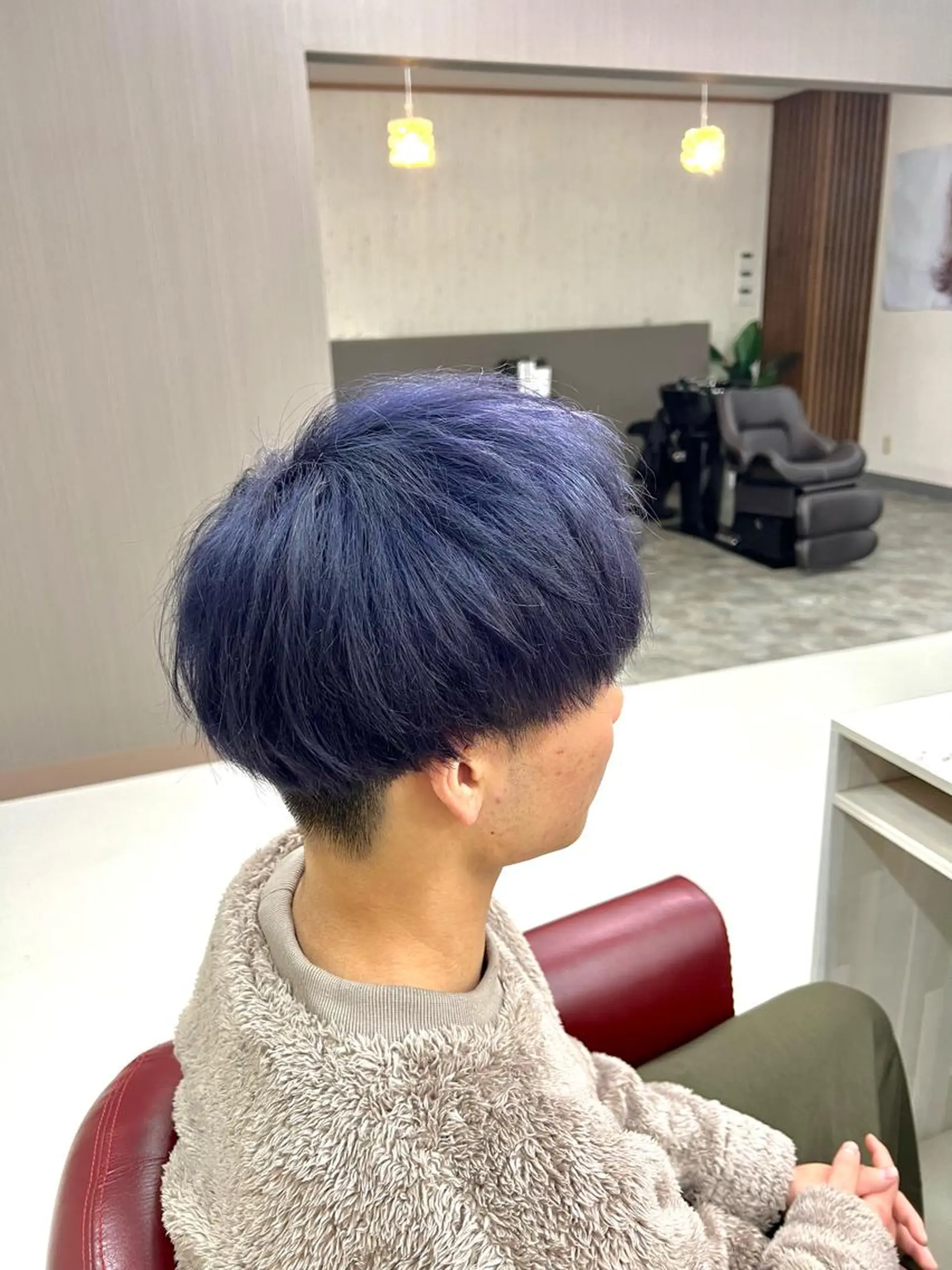ショート カラー メンズ マッシュ ダブルカラー KEN 🌟のヘアスタイル