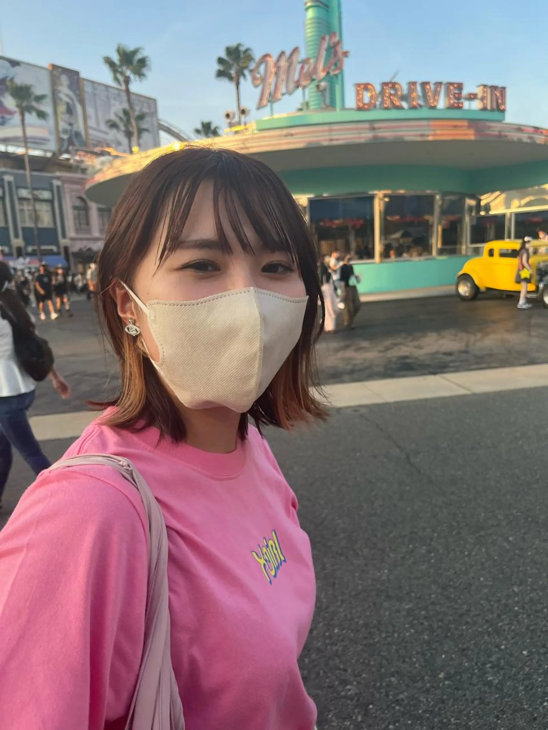 ミディアム カラー ベージュカラー インナーカラー ピンクカラー ピンクベージュ the OSCAR所属・韓国ヘアスタイリスト Harukaのヘアスタイル