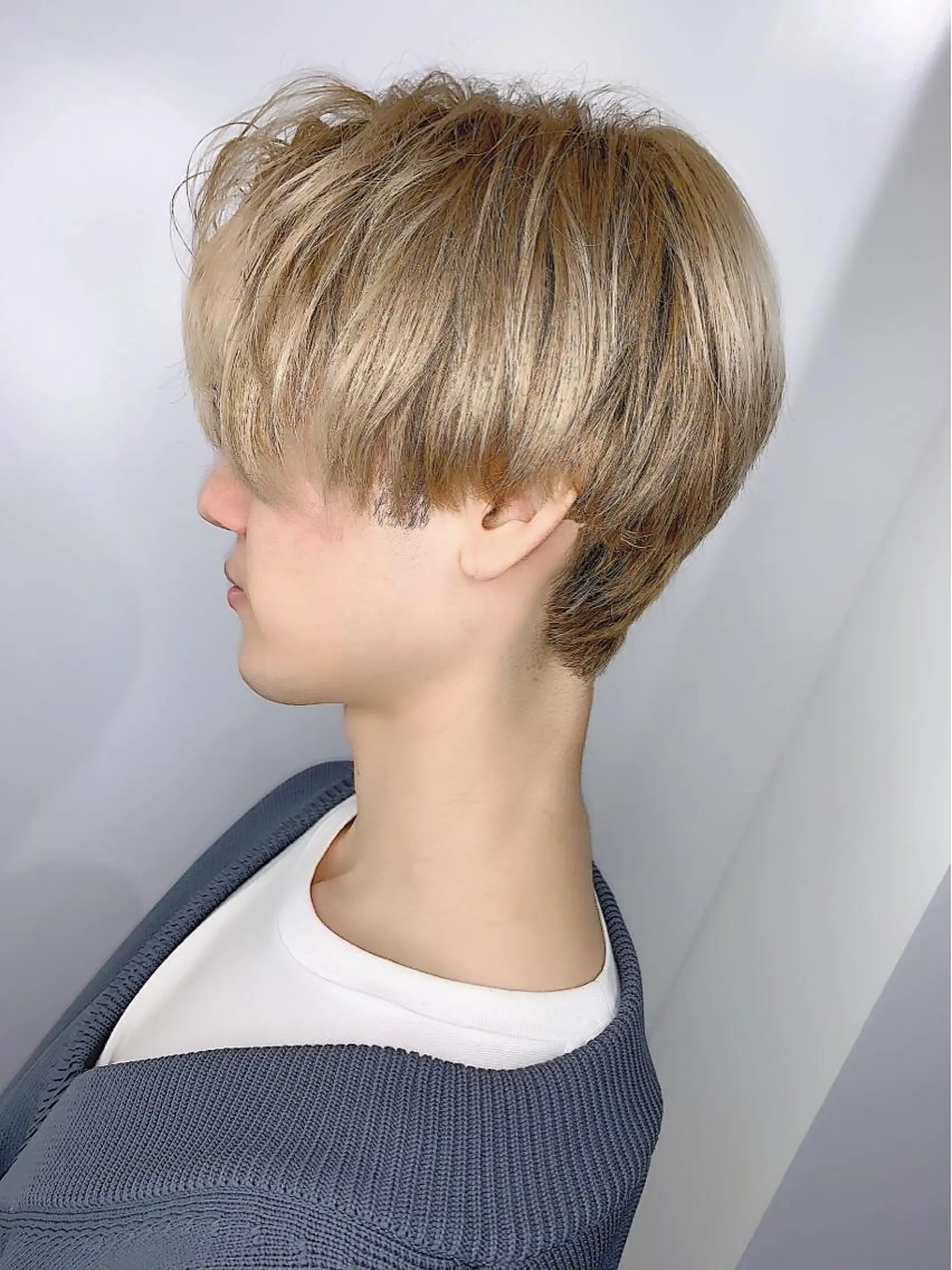 ショート カラー ヘアアレンジ メンズ センターパート メンズハイライト メンズパーマ メンズショート アディクシーカラー カット トリートメント ヘッドスパ ヘアセット レイヤーカット/艶髪 🎀笠原 優花🎀のヘアスタイル