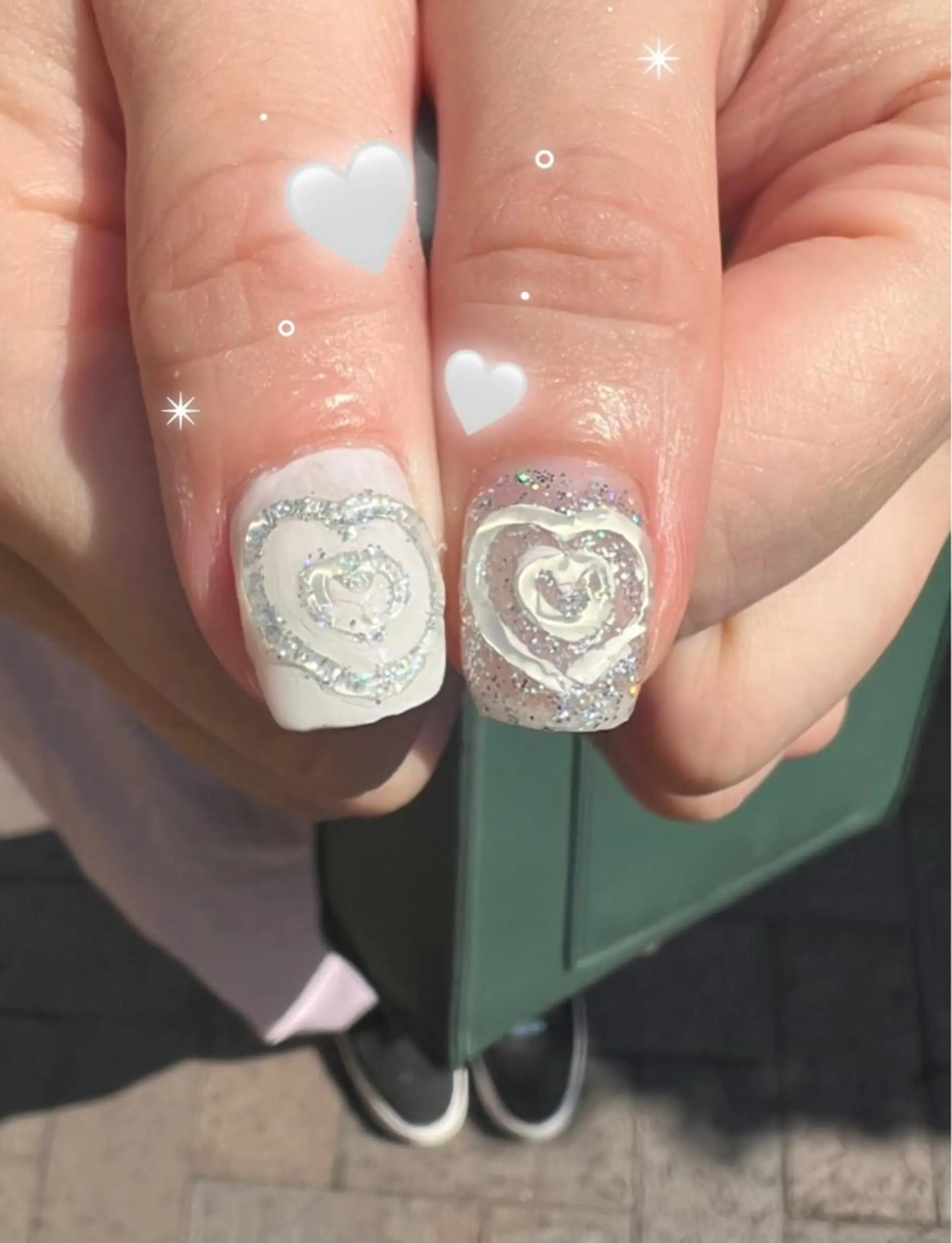 ネイル ハート ハンドネイル NONO /episkeyのネイルデザイン