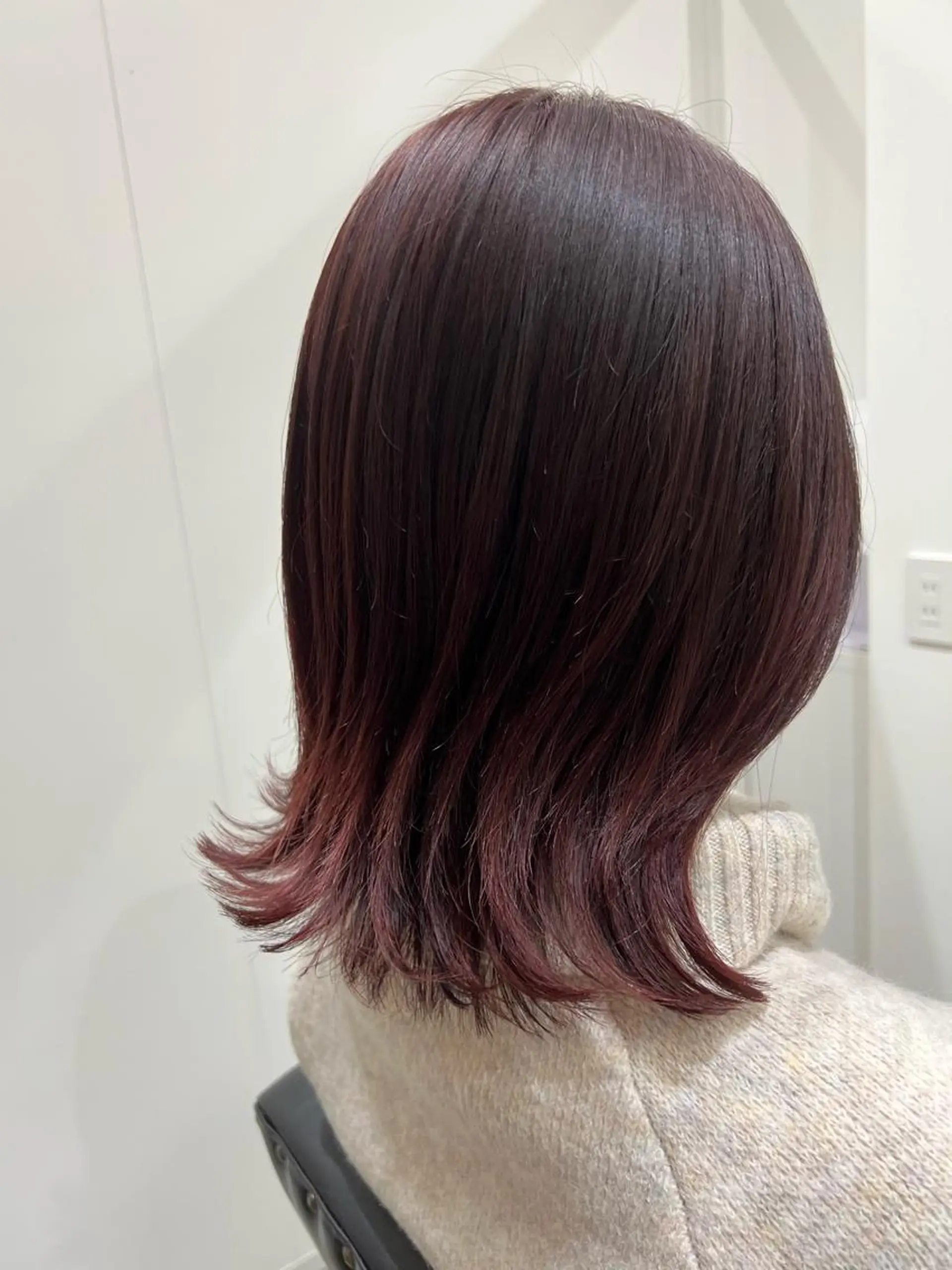 ミディアム カット ヘアカラー トリートメント Adachi Fujikoのヘアスタイル