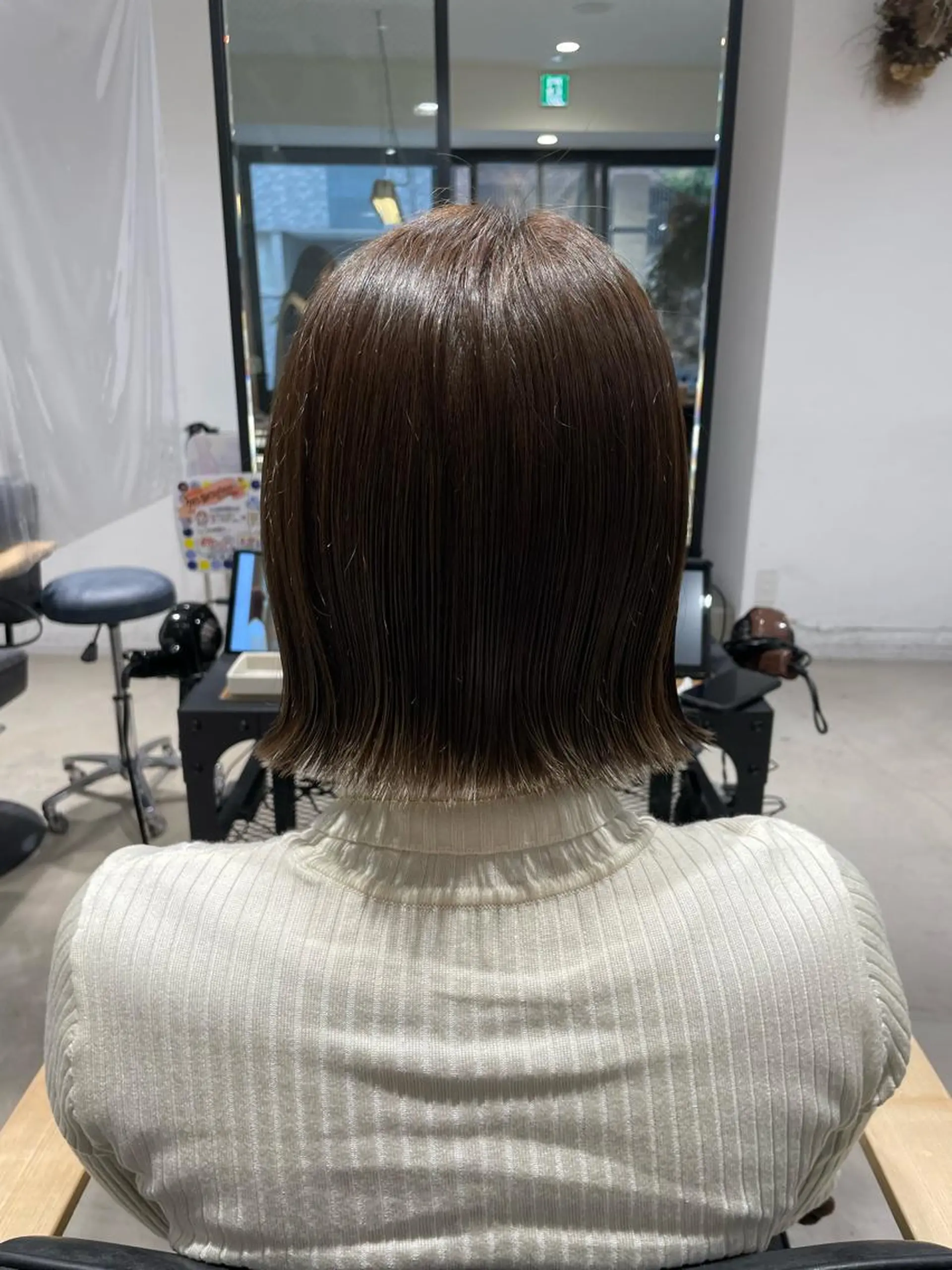 ショート カラー 暖色カラー🍊 ボブ🌿顔周りcutのヘアスタイル