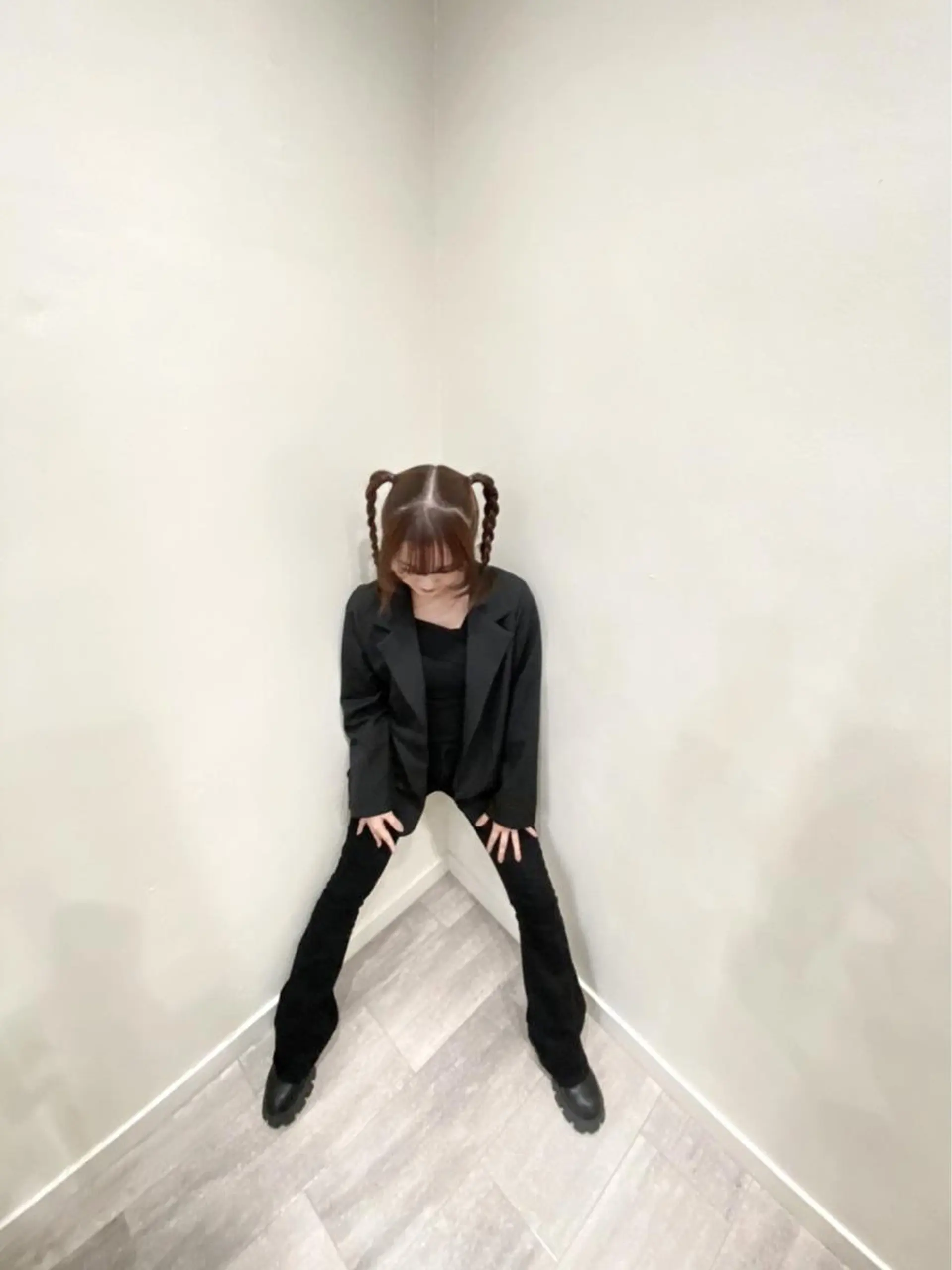 ロング ヘアアレンジ ツインテール 三つ編み ヘアセット mugelca所属・ワタナベ リリコのヘアスタイル