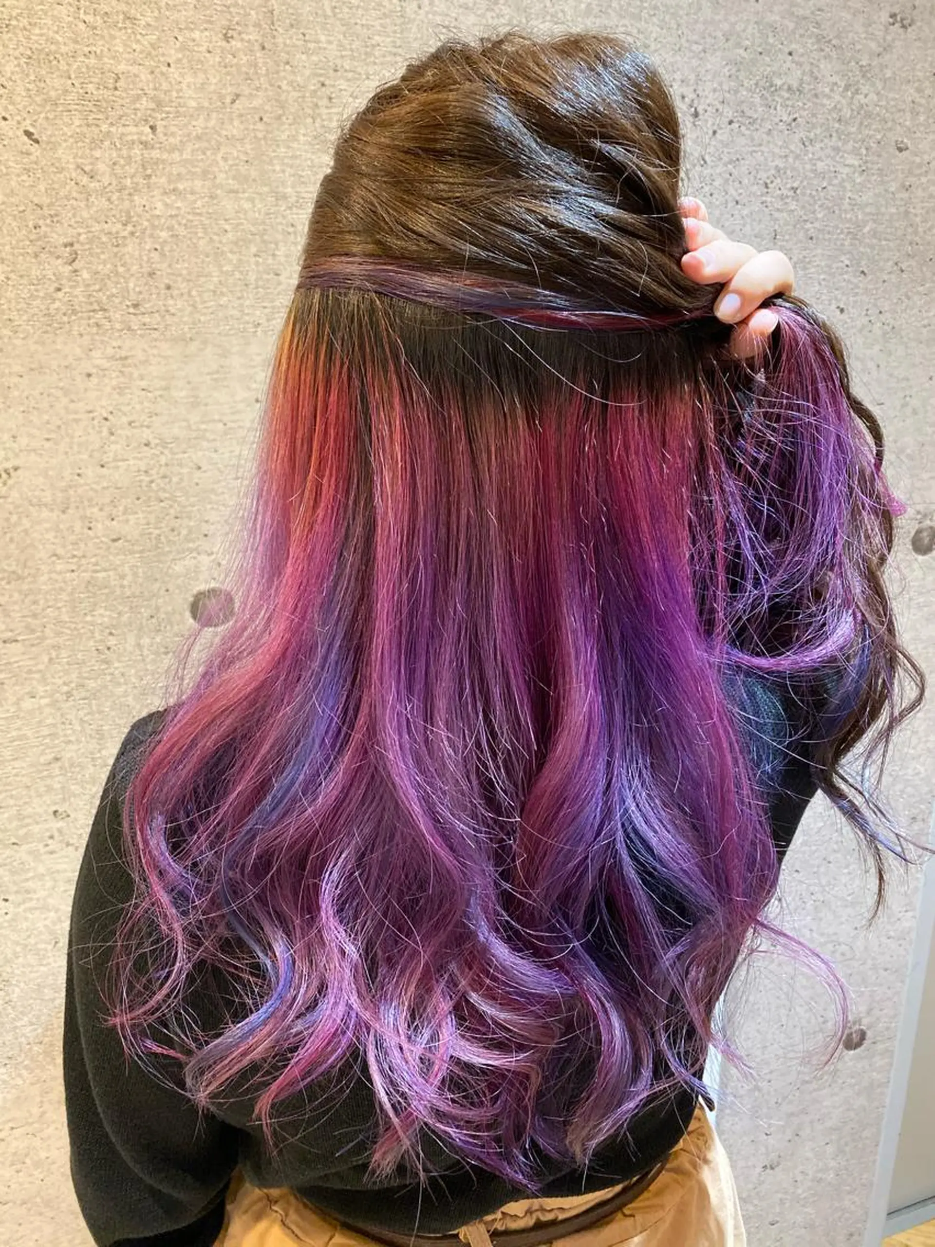 セミロング カラー カット ヘアカラー トリートメント 久保 敏之のヘアスタイル