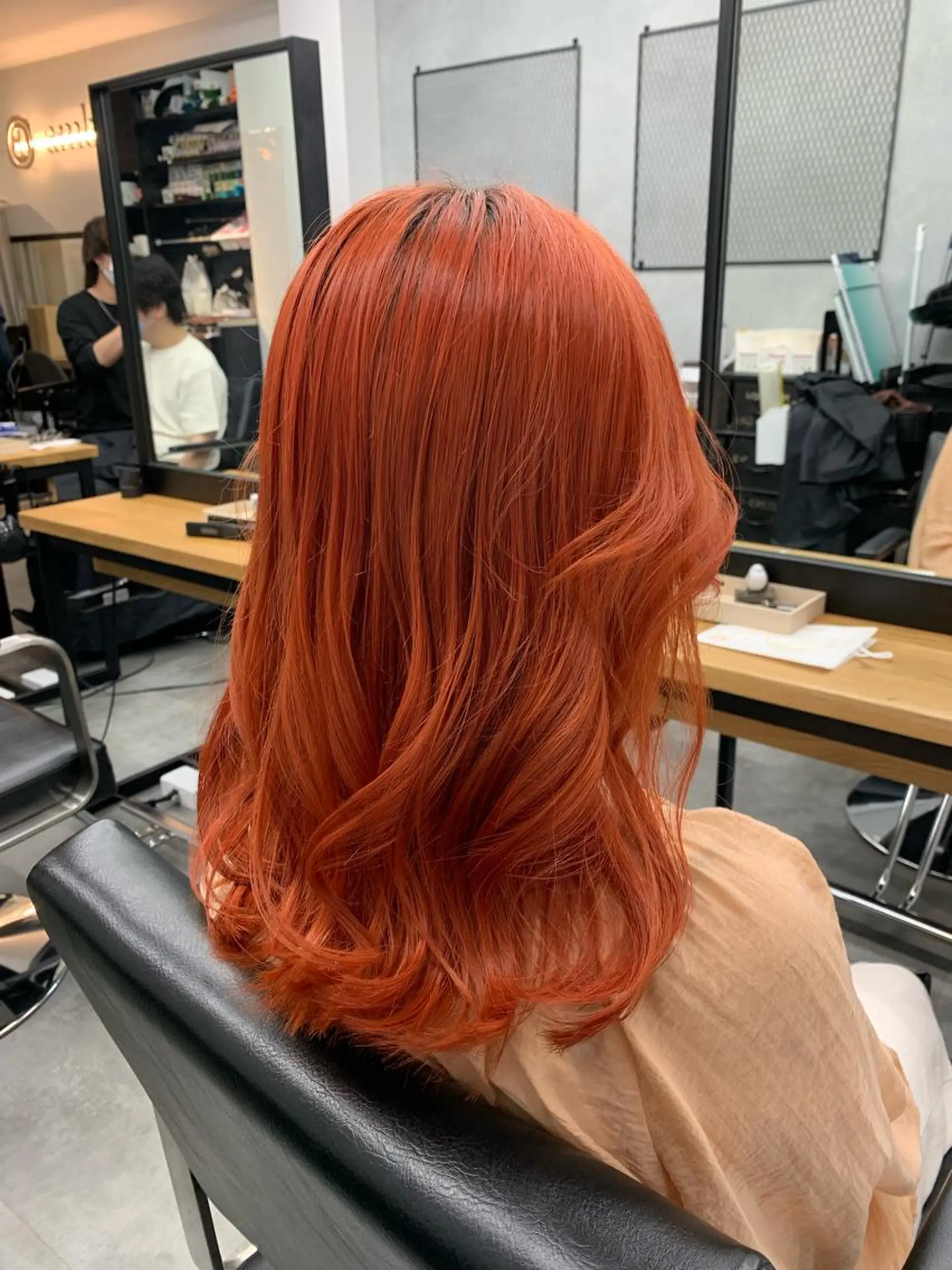 セミロング ヘアカラー トリートメント ✨髪質改善✨山口 ✨矯正 カラー✨のヘアスタイル