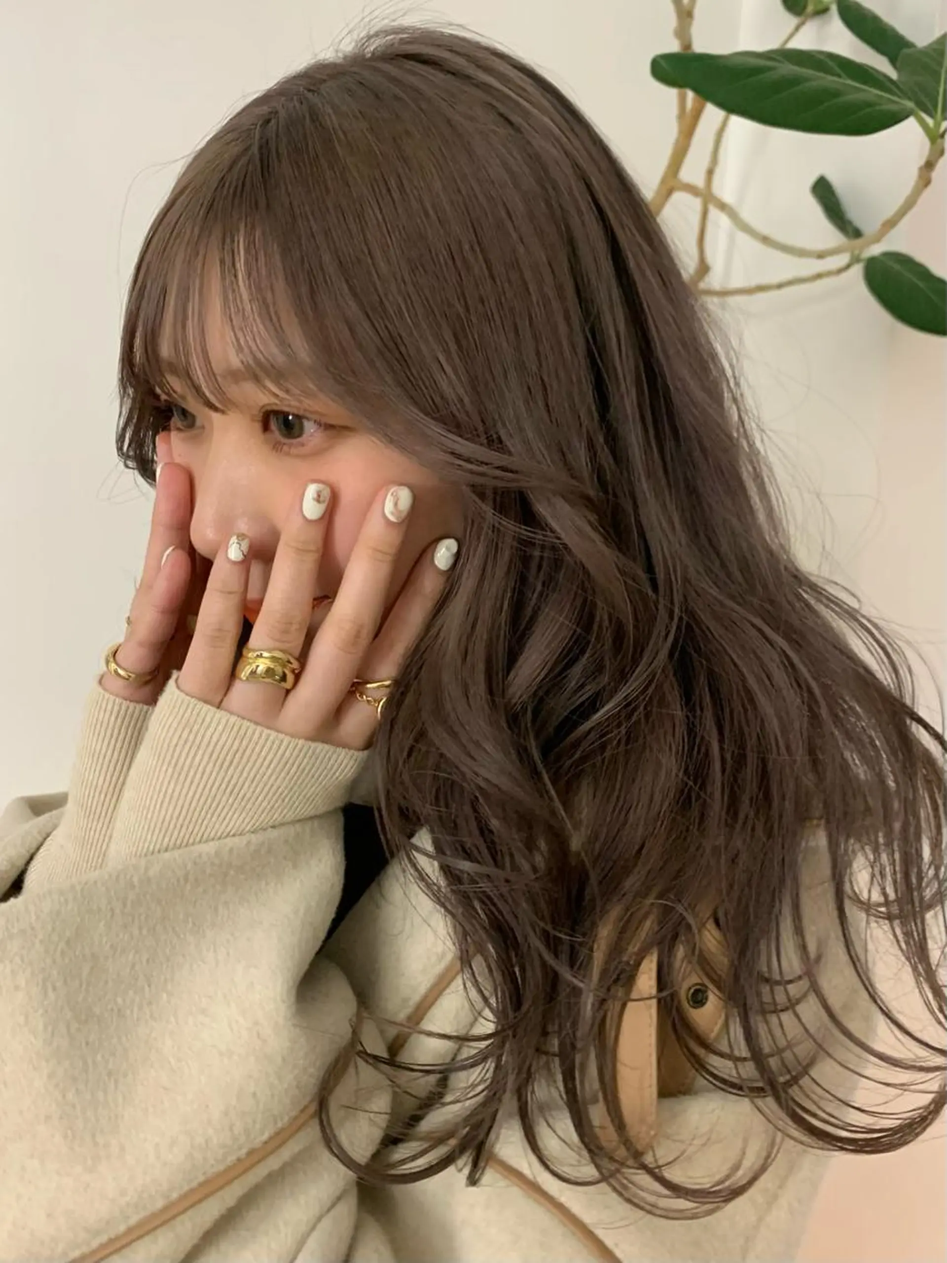 セミロング カラー ネイル 【淡色color/ nail】maikoのネイルデザイン