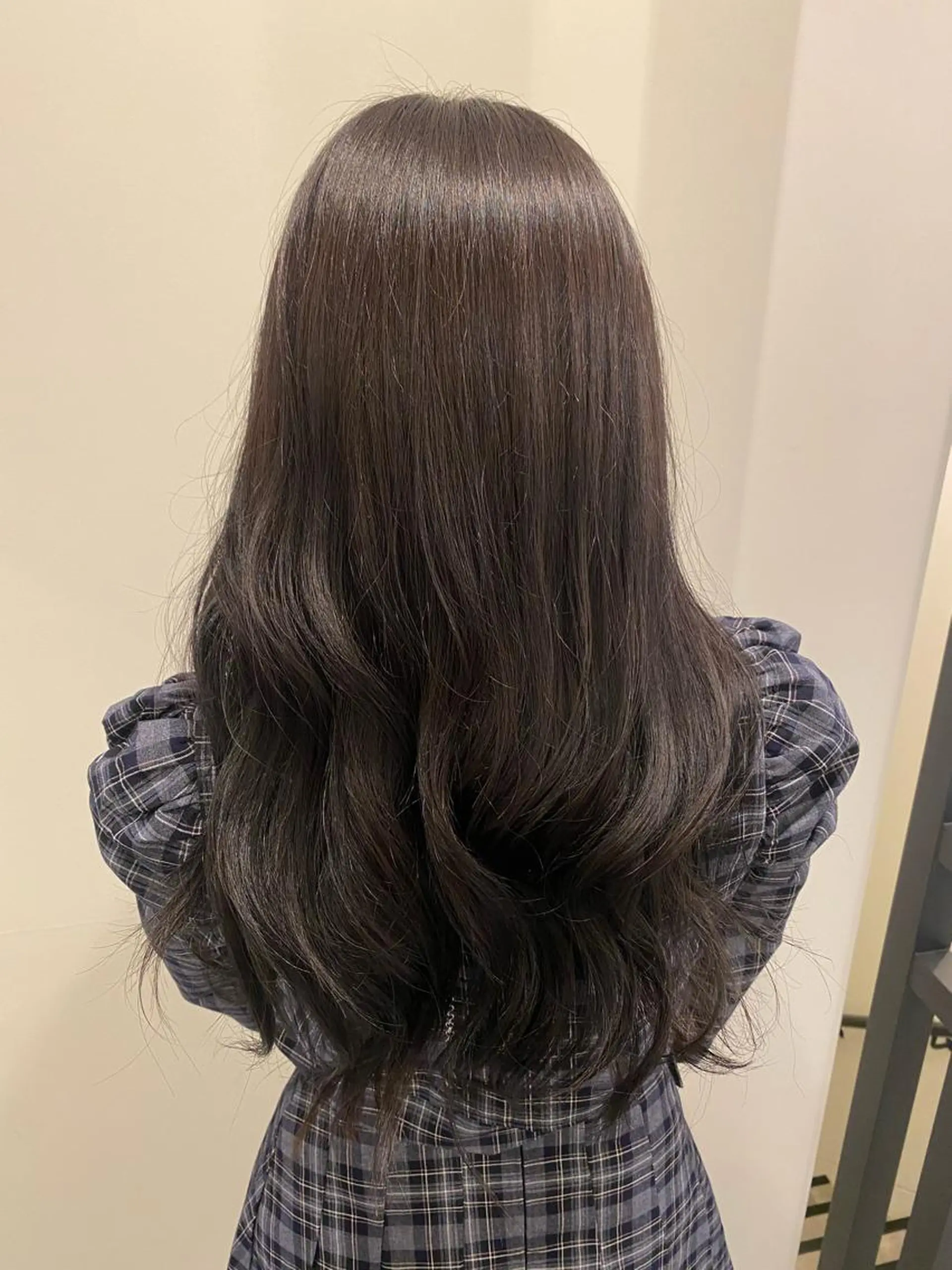 セミロング カラー ブルーカラー ブルーグレー ブルーグレージュ グレージュ ヘアカラー 🍑 モモカ🍑のヘアスタイル