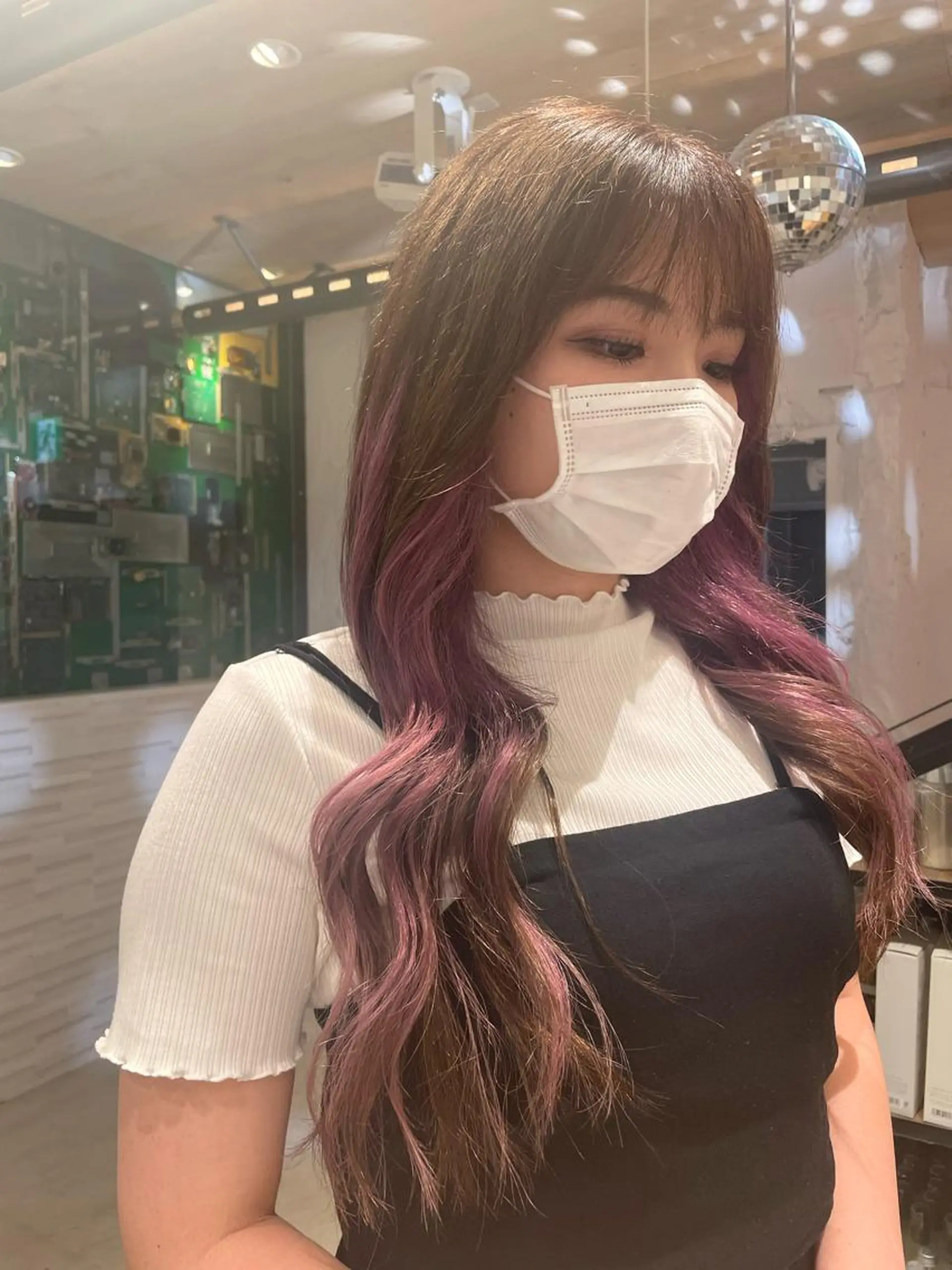 ロング カラー 艶ハイトーン👑♡ NATSUKIのヘアスタイル