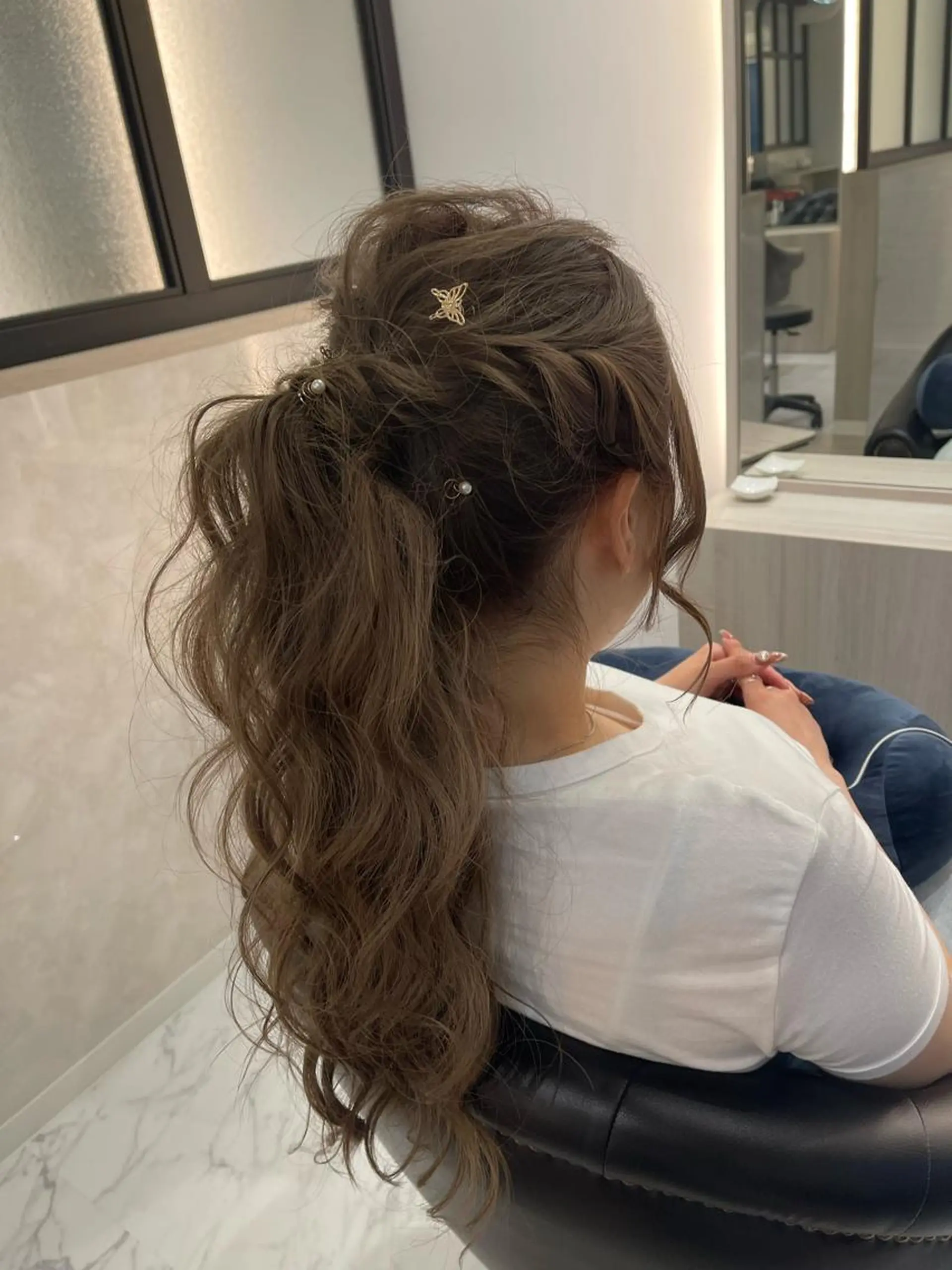 ロング カラー &chaLme   心斎橋所属・emi/髪質改善/ 韓国風/艶カラーのヘアスタイル