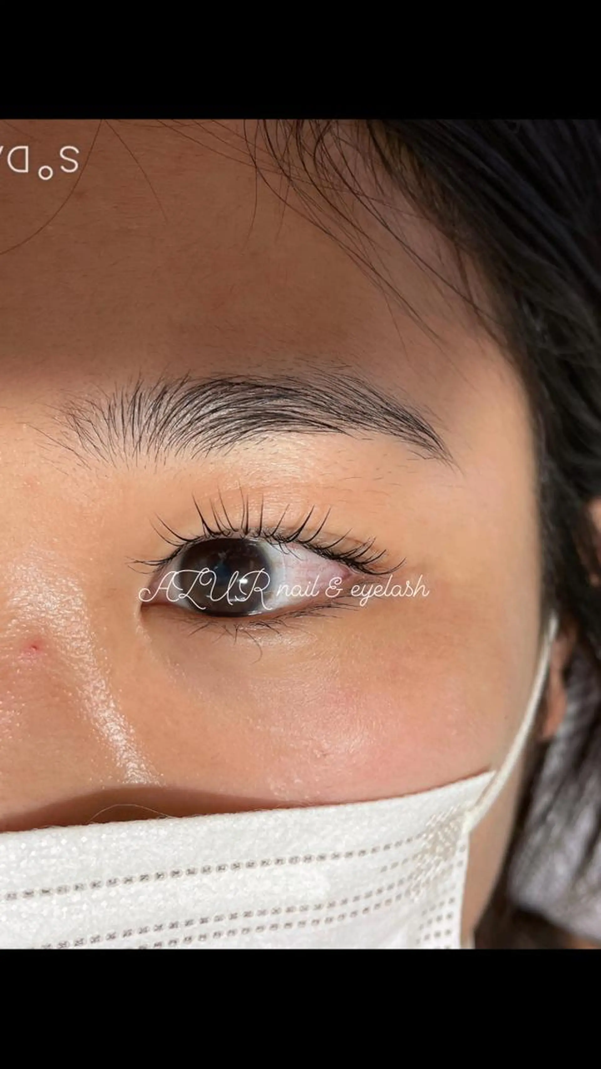 マツエク・マツパ パリジェンヌラッシュリフト AZUR N&eyelashのネイルデザイン