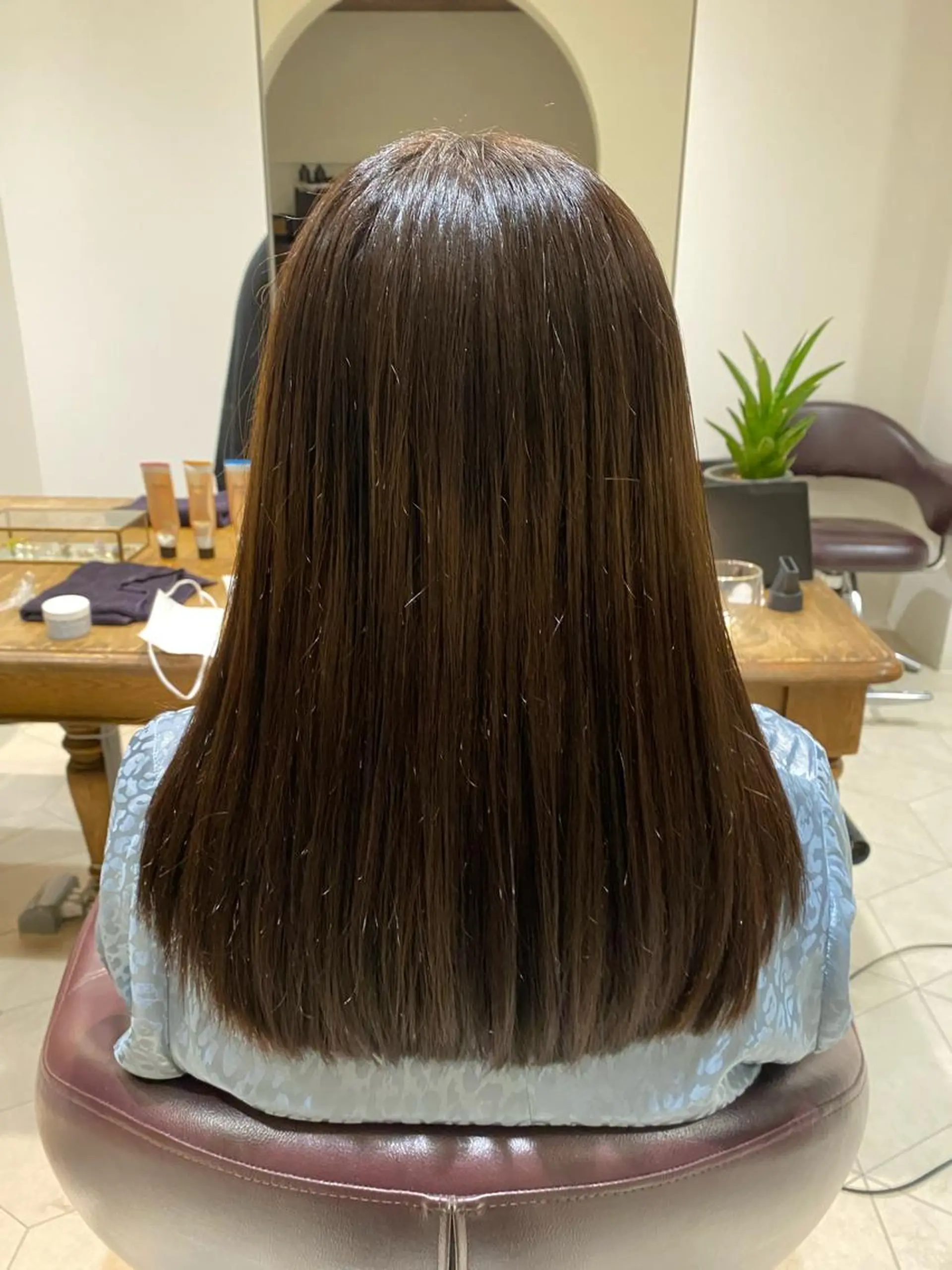 ミディアム トリートメント 大倉 未波のヘアスタイル