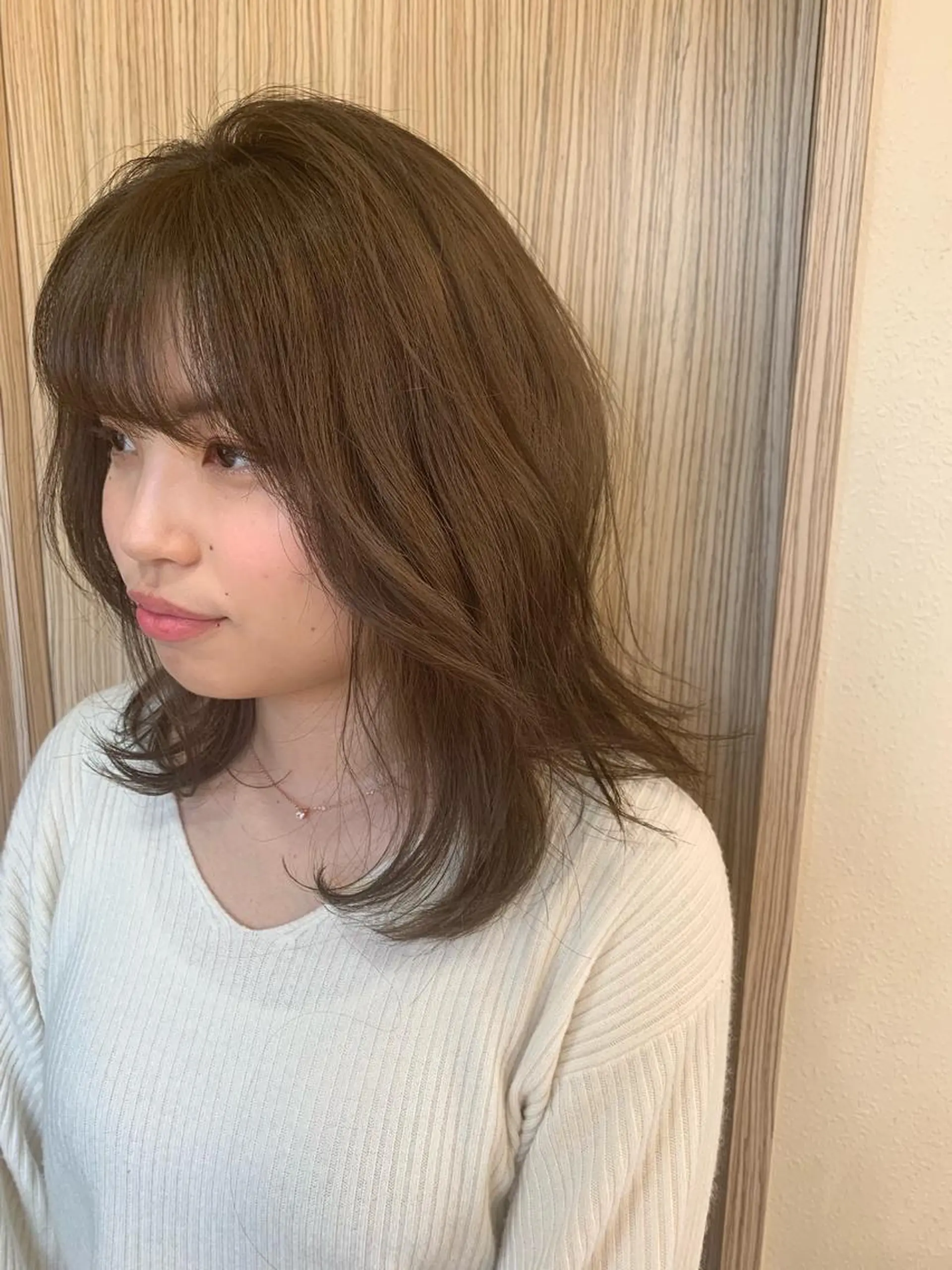 セミロング ヘアカラー トリートメント ヘアセット DiMPlE  ディンプル所属・🌸スタイリスト 山浦美恵のヘアスタイル