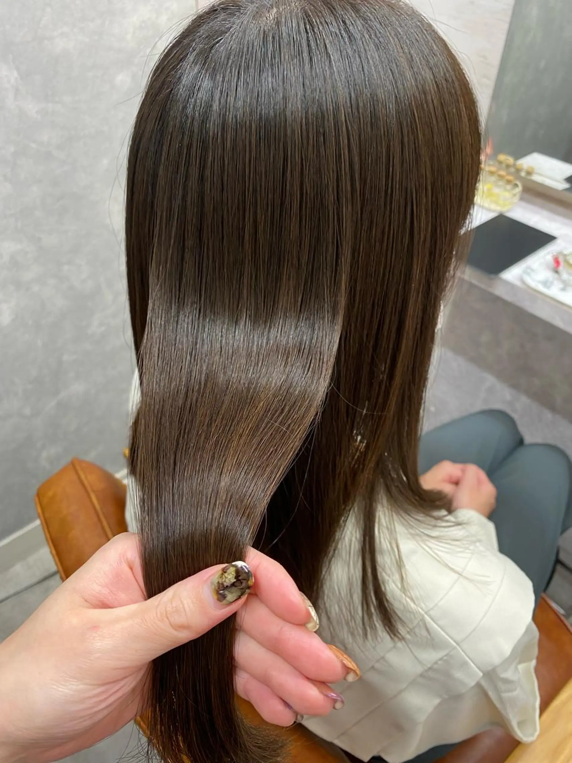 セミロング 縮毛矯正 トリートメント 🍓小野 紗由美🍓のヘアスタイル