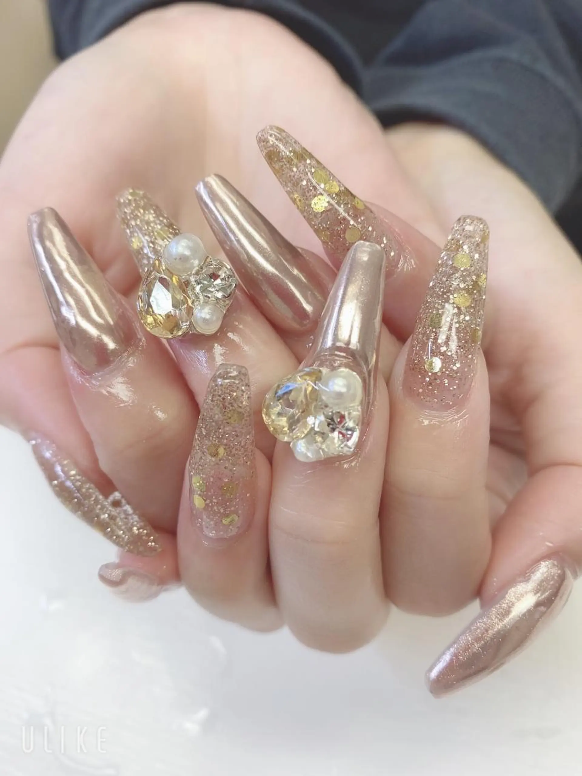 ロング ハンドネイル JNA認定講師🌸 RIEのネイルデザイン