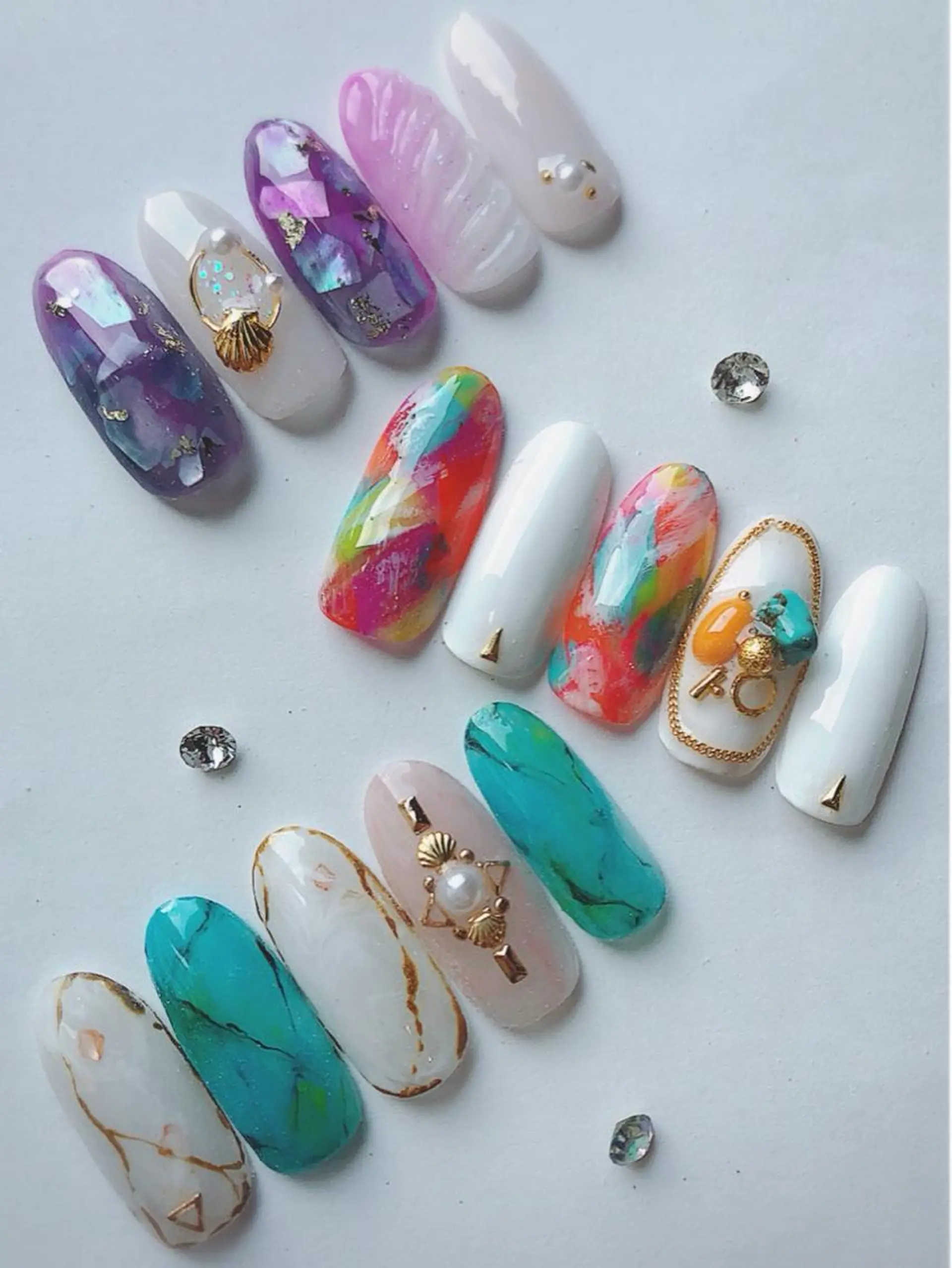 ネイル 夏ネイル 凛 リンのネイルデザイン