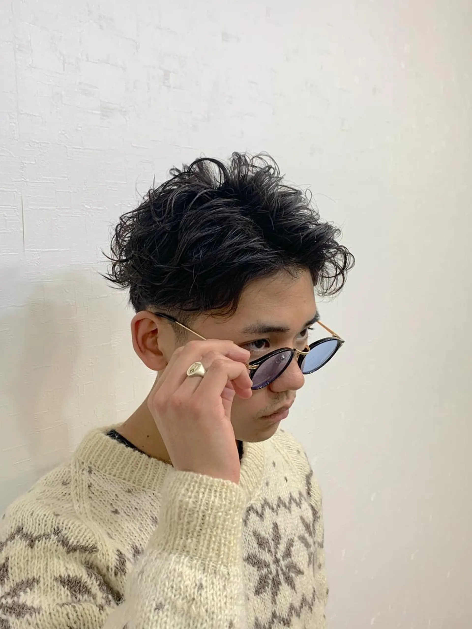 ショート パーマ メンズ クセを最大限に活かす メンズパーマ奈良大祐のヘアスタイル