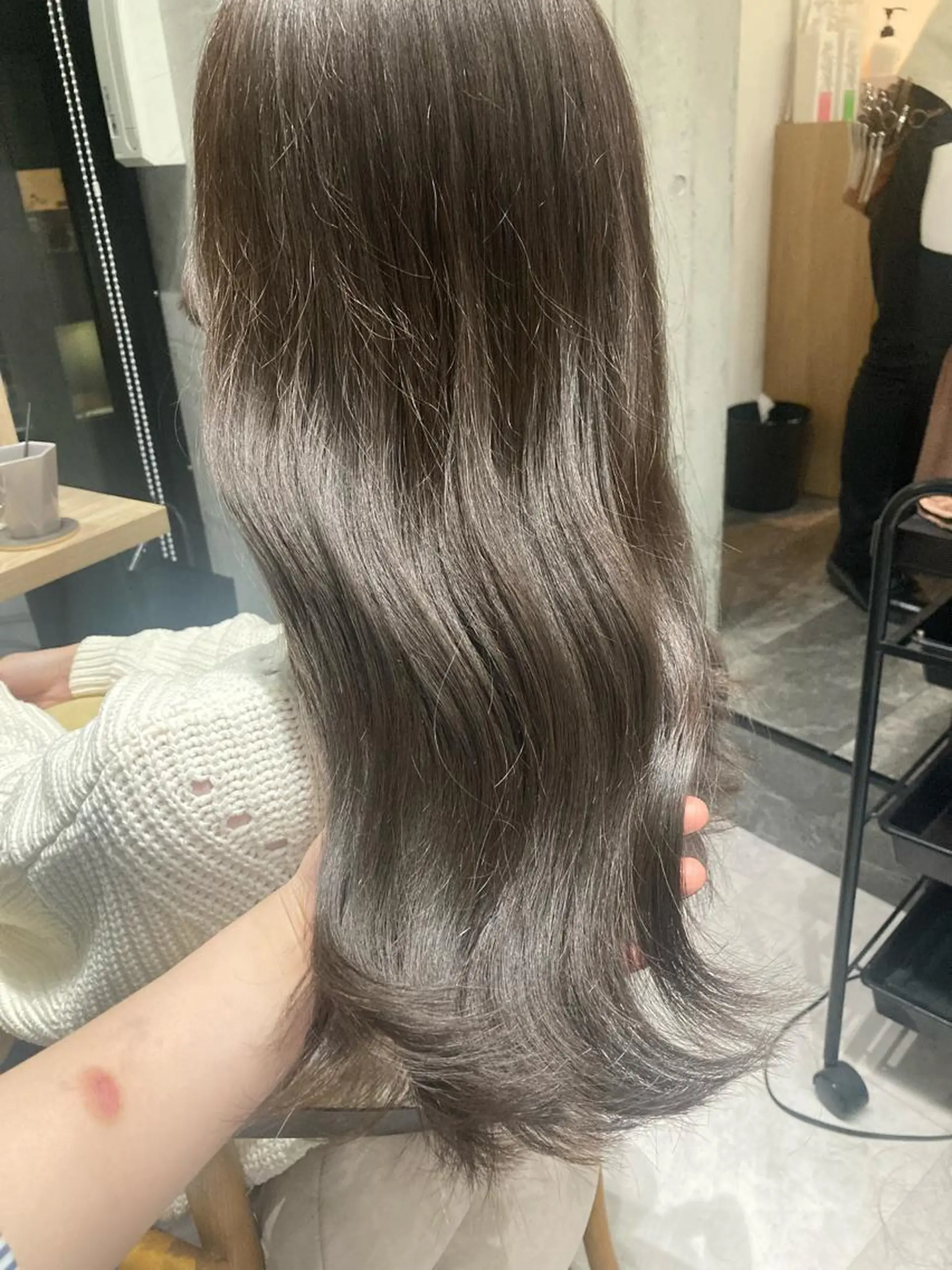 ロング ヘアカラー トリートメント ✨色持ちの良い艶 カラー✨蟹江真世のヘアスタイル