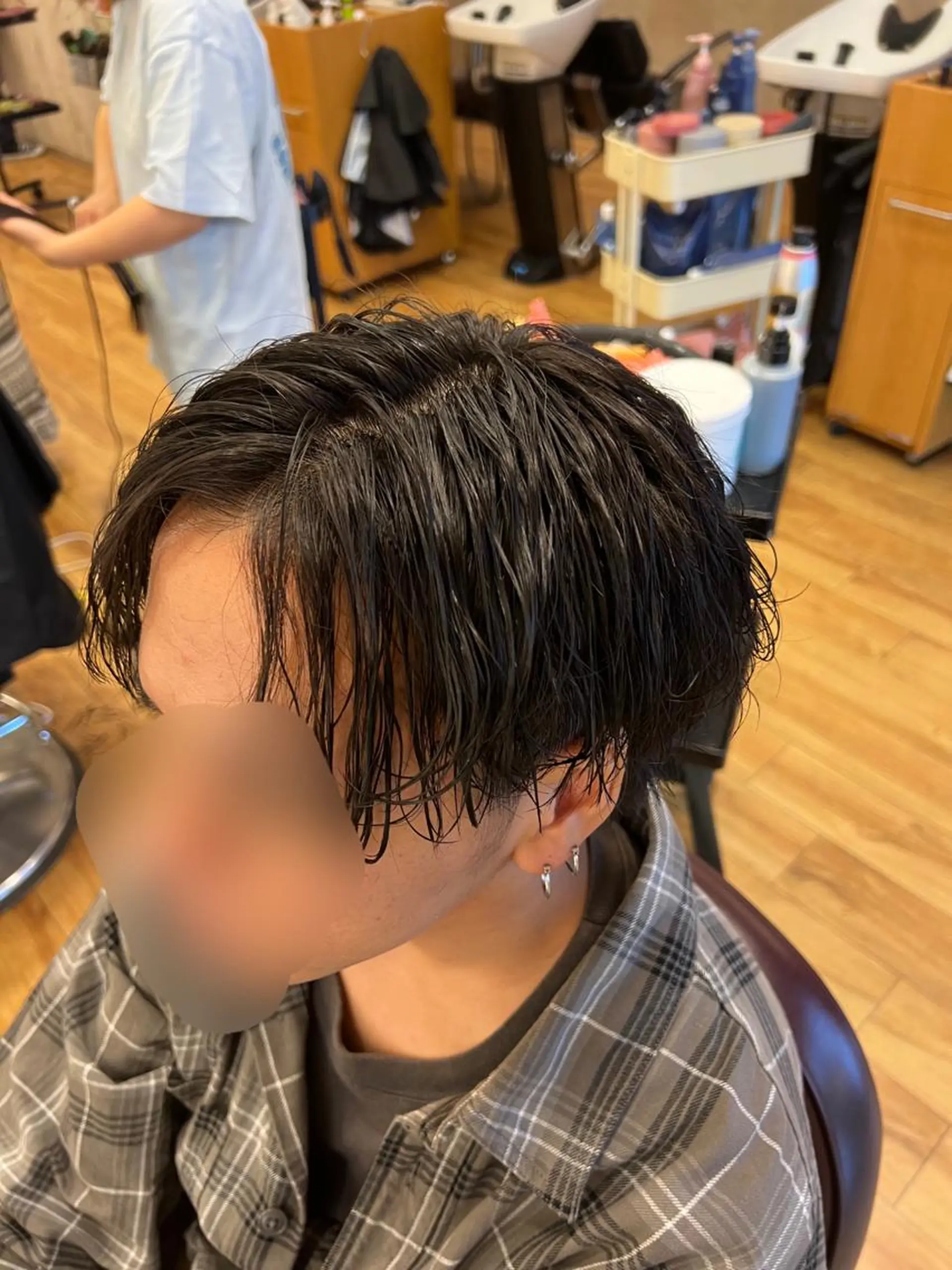 ショート パーマ メンズ メンズパーマ 波巻きパーマ 湘南のパーマ職人 🔥清水琉葵🔥のヘアスタイル