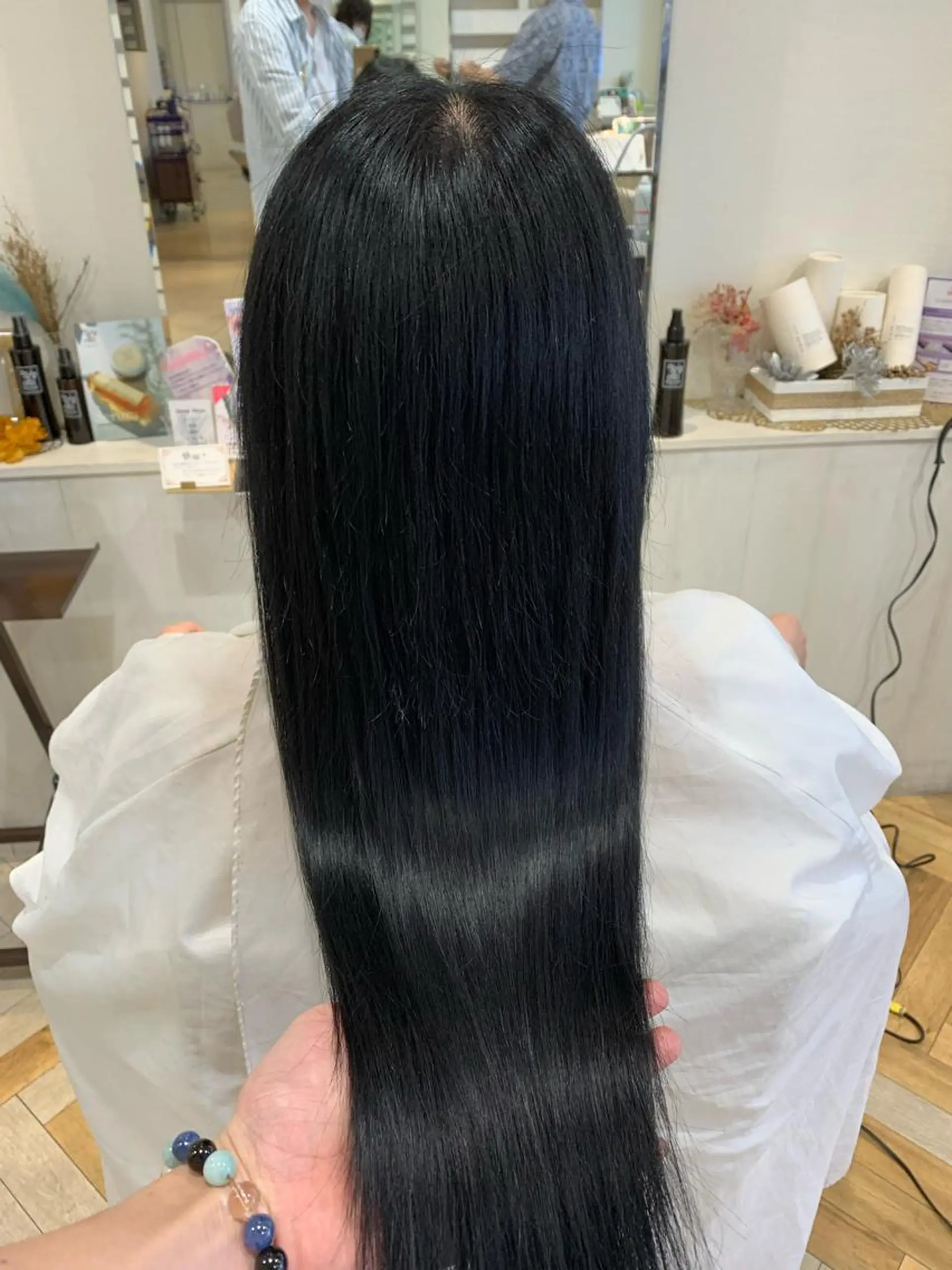 ロング カラー ロング ⭐️コテ巻き風パーマ 髪質改善/タナカのヘアスタイル