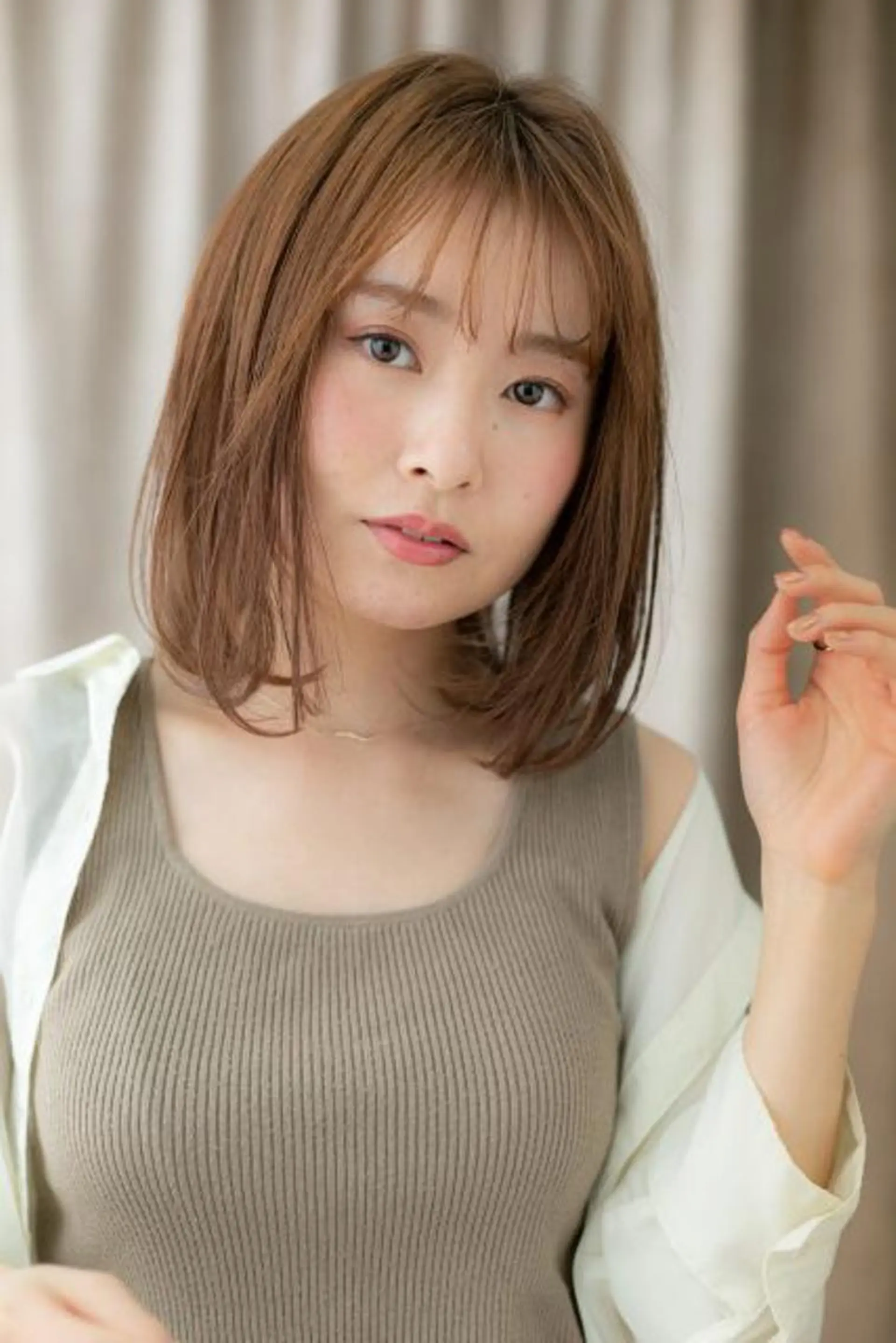 ミディアム カラー ボブ 似合わせスタイル🫧 木村夏暢のヘアスタイル