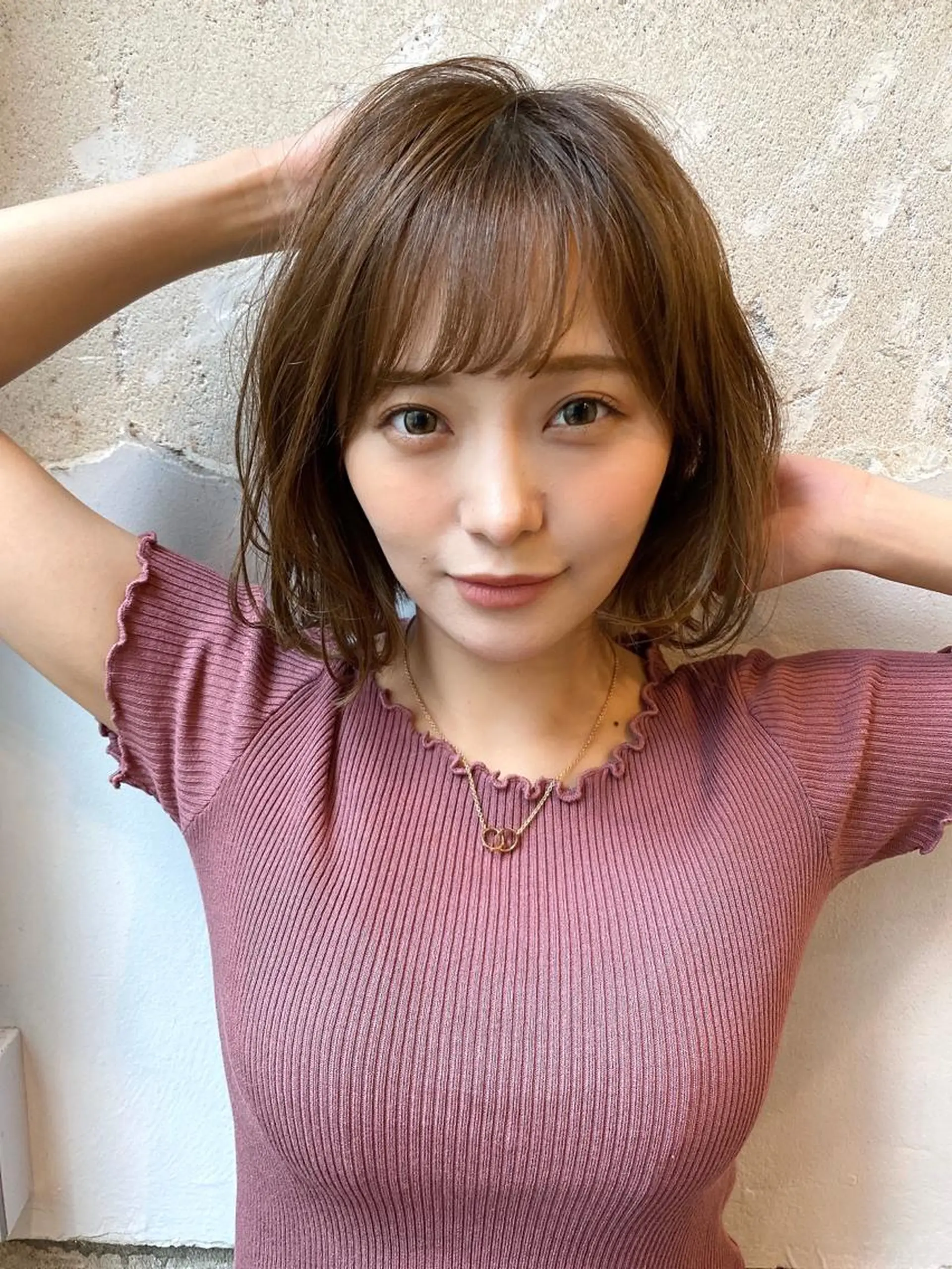 ミディアム カット ヘアカラー トリートメント ヘアセット また会いたくなる 美容師【KENTA】のヘアスタイル