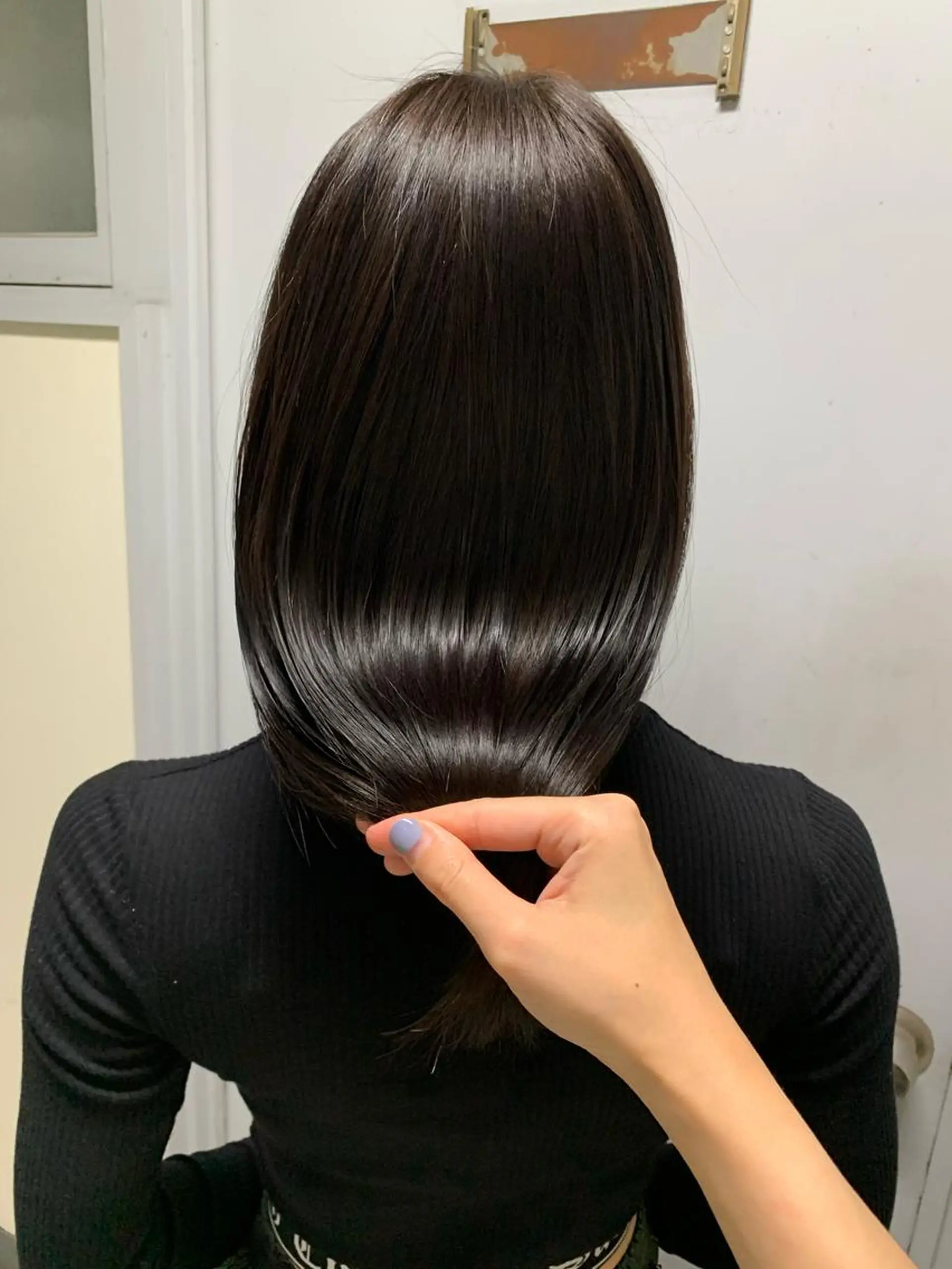 ロング ボブ ハイライト 髪質改善 トリートメント オクミヅキ /髪質改善/梅田🫧のヘアスタイル