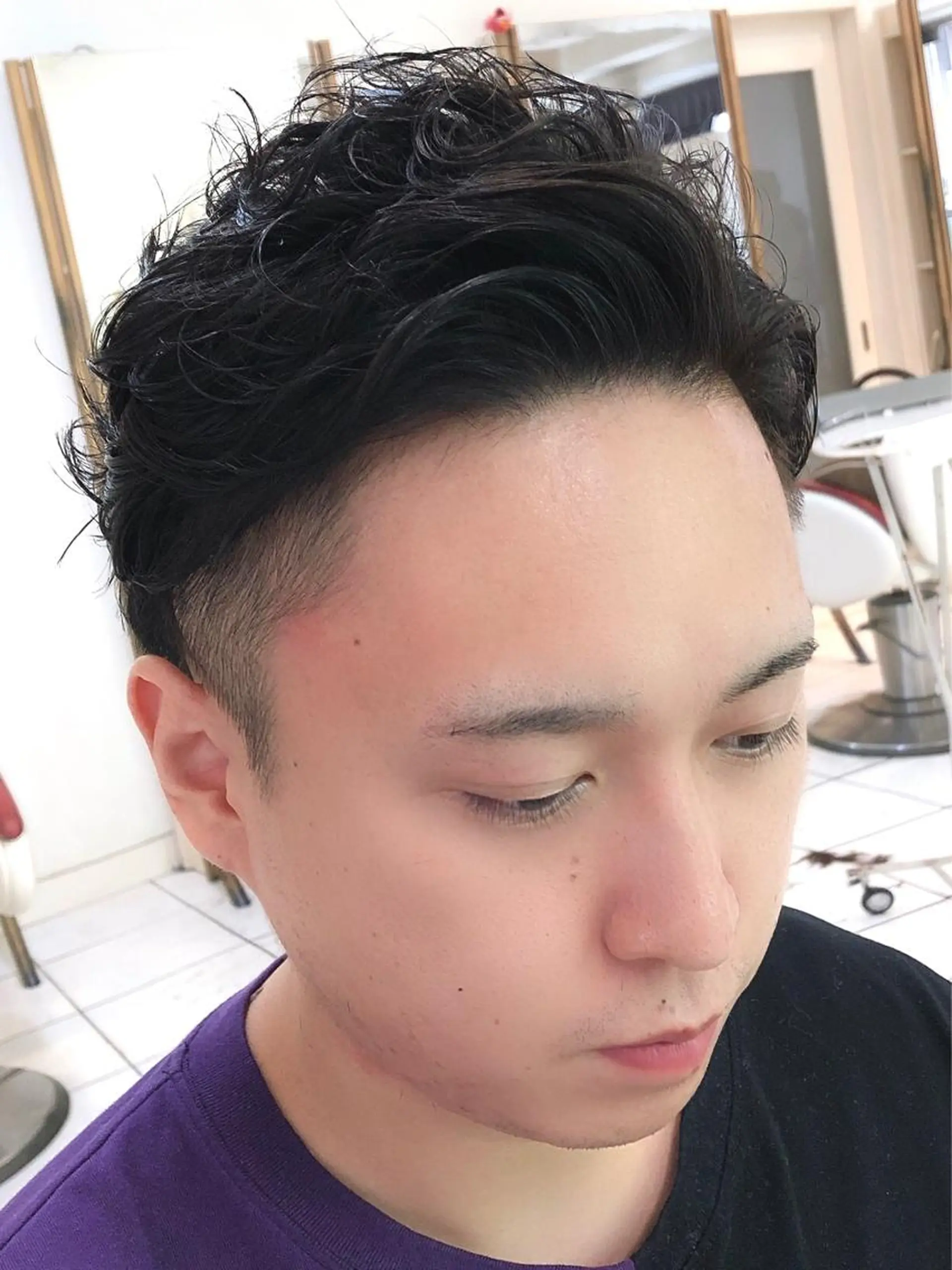 パーマ メンズ 保住 亮太のヘアスタイル