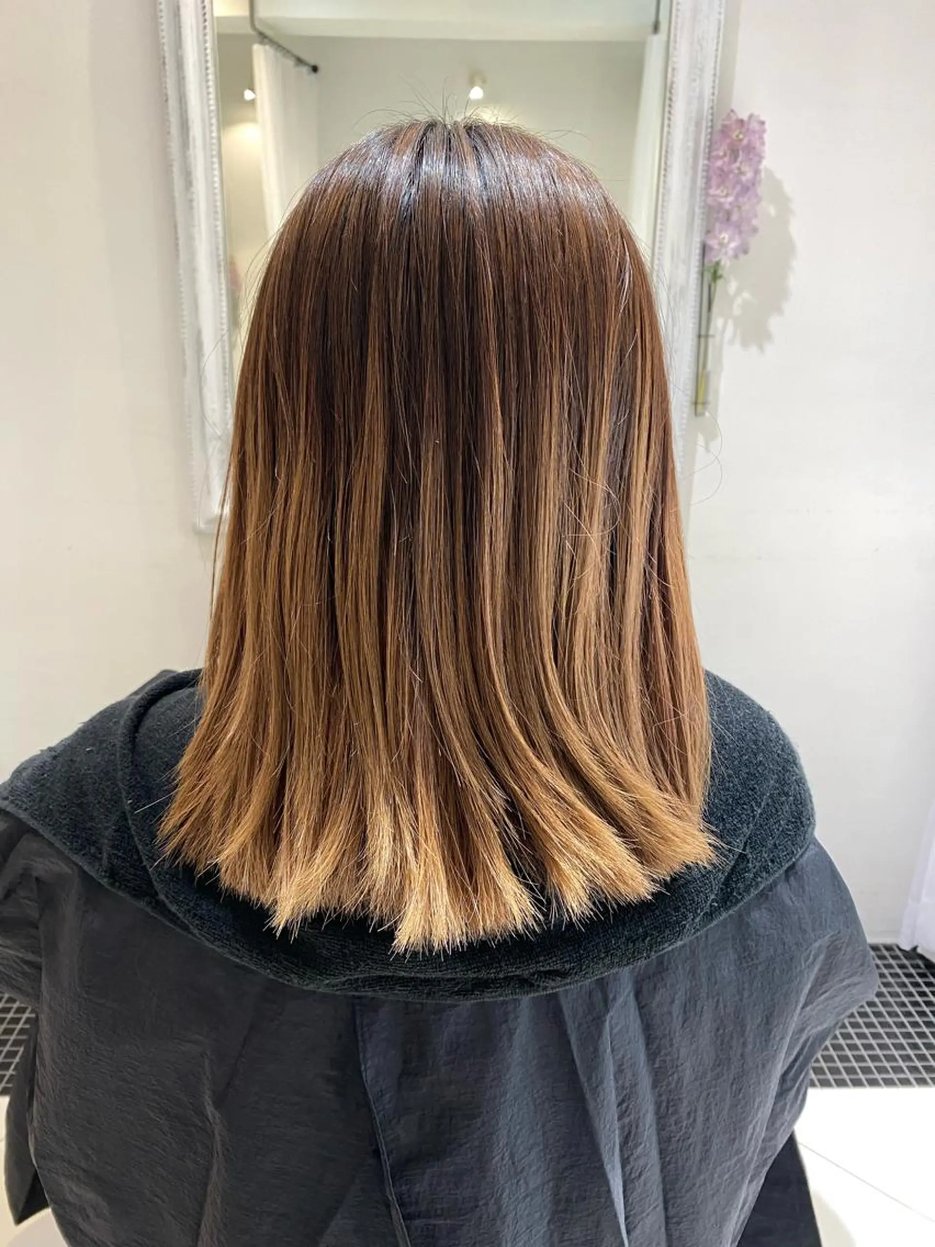 ミディアム カラー ducha所属・DUCHA Tomida naoのヘアスタイル