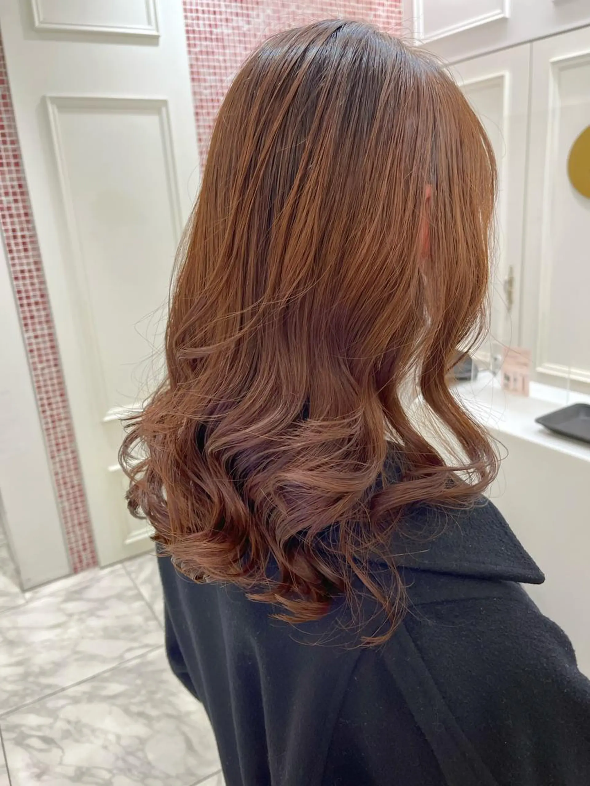 セミロング ヘアセット 韓国風パーマ/ヘア セット/店長みづきのヘアスタイル