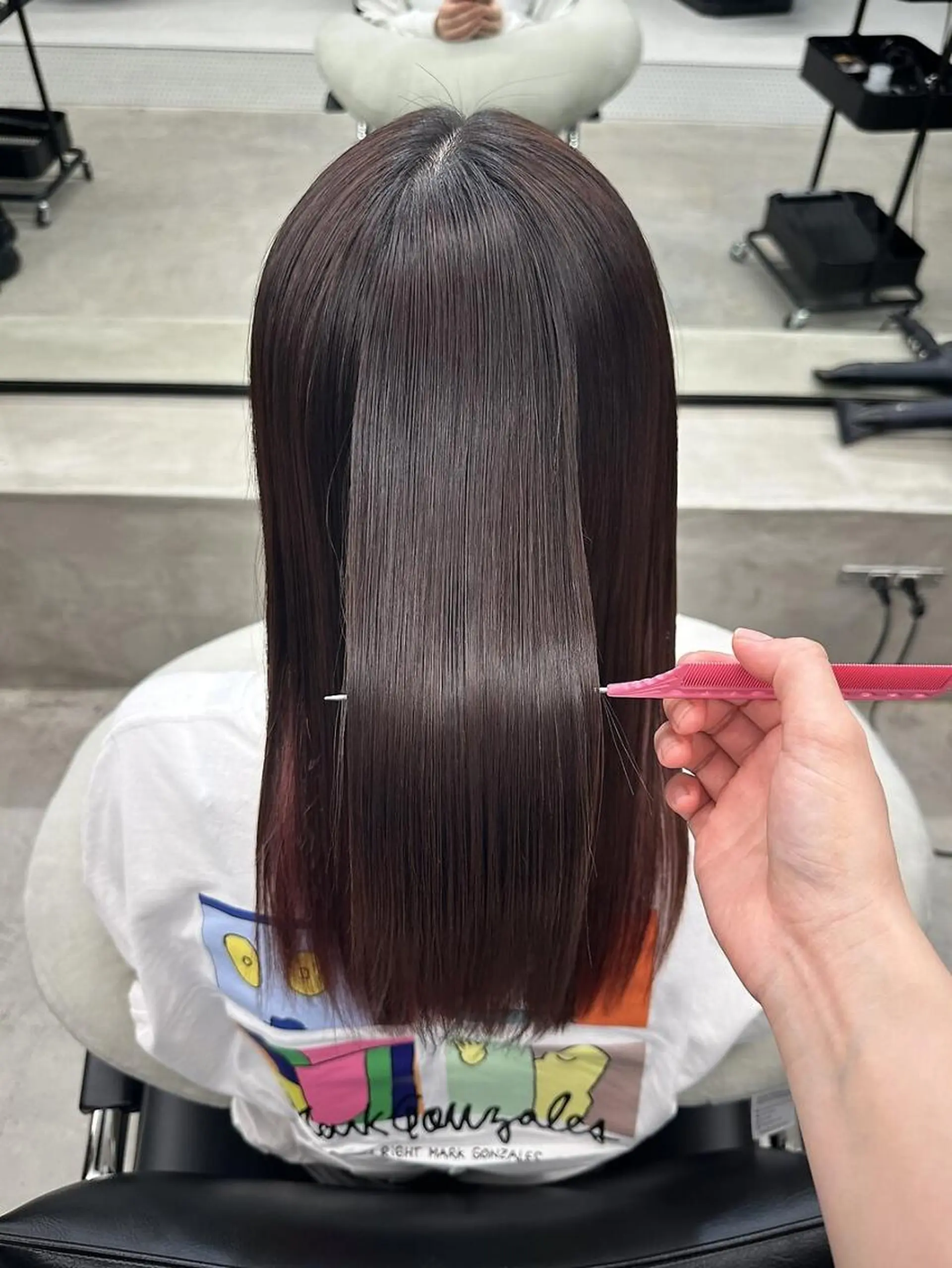 ロング カット 縮毛矯正 トリートメント 髪質改善/レイヤー 🎀Ayaneのヘアスタイル