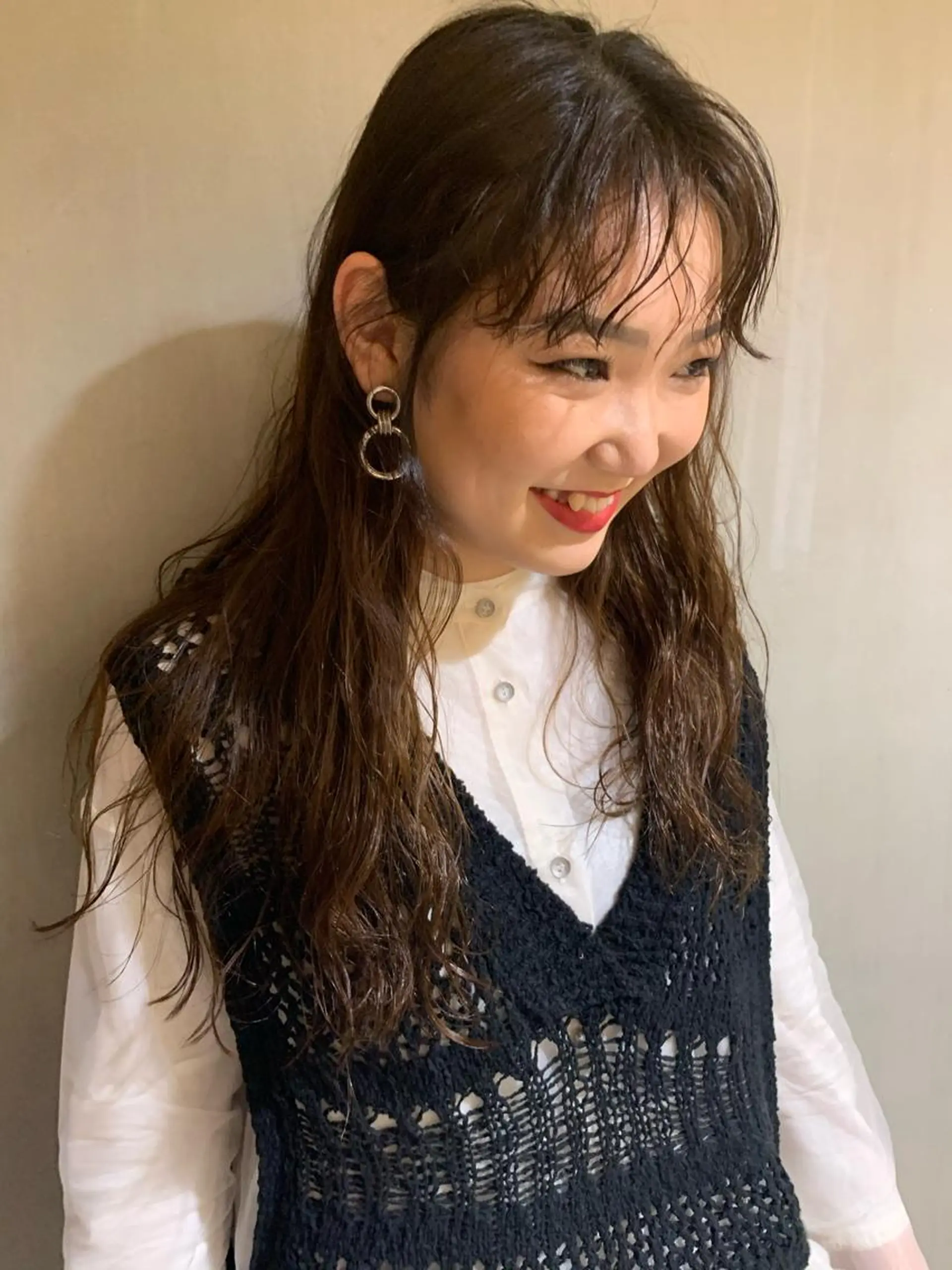 ロング パーマ ソバージュ スパイラルパーマ SALOWIN梅田茶屋町店所属・ウルフレイヤーカット /チヒロのヘアスタイル