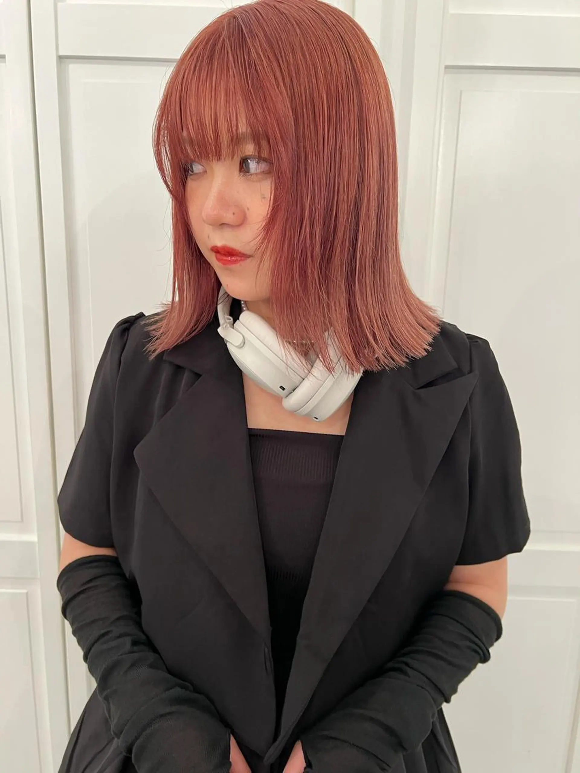 カラー ヘアカラー ブリーチカラー🎀 韓国風/寺門美優のヘアスタイル