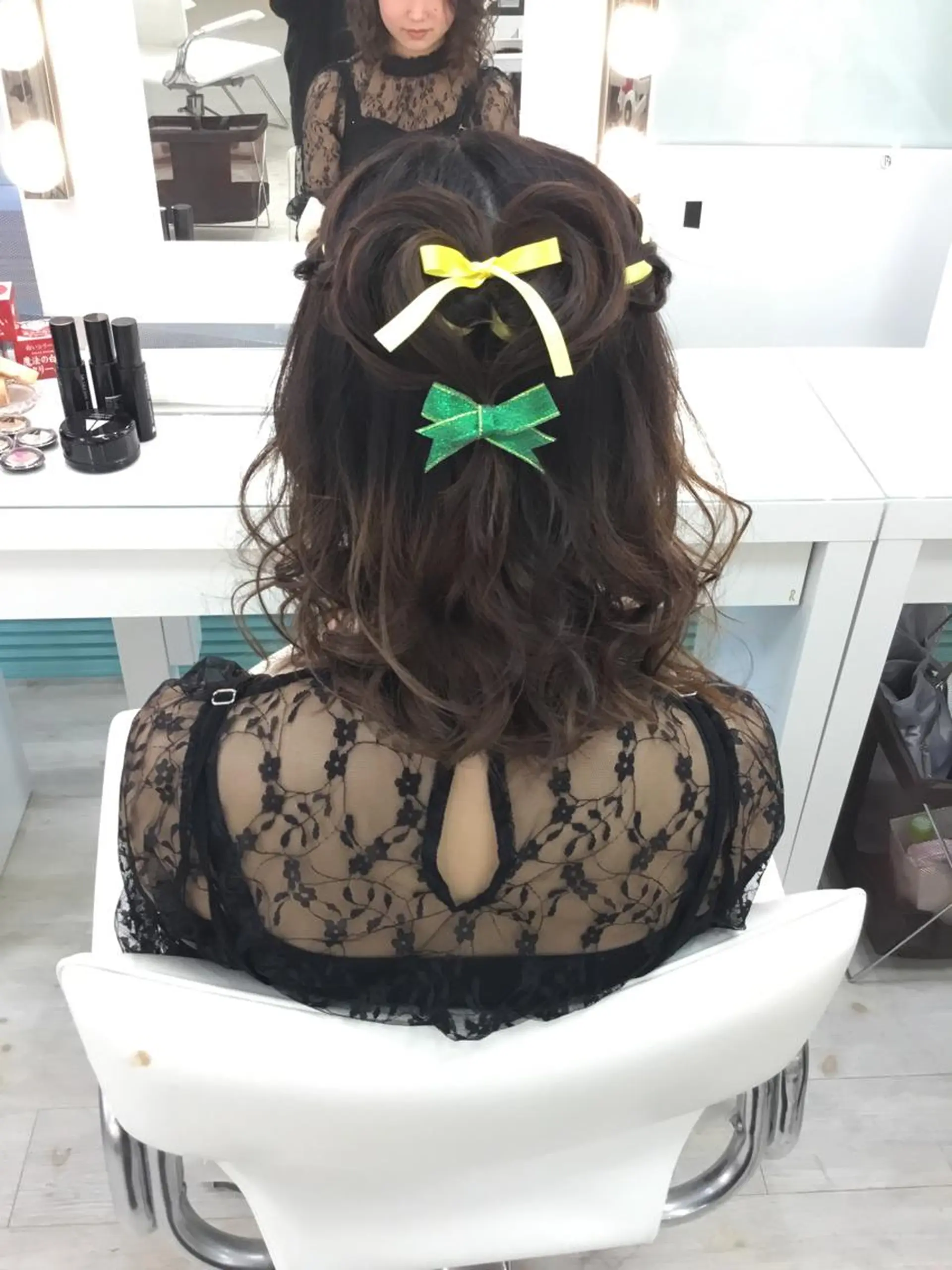 ヘアアレンジ ハーフアップ ベストシーン 新浦安のマツエク・マツパデザイン