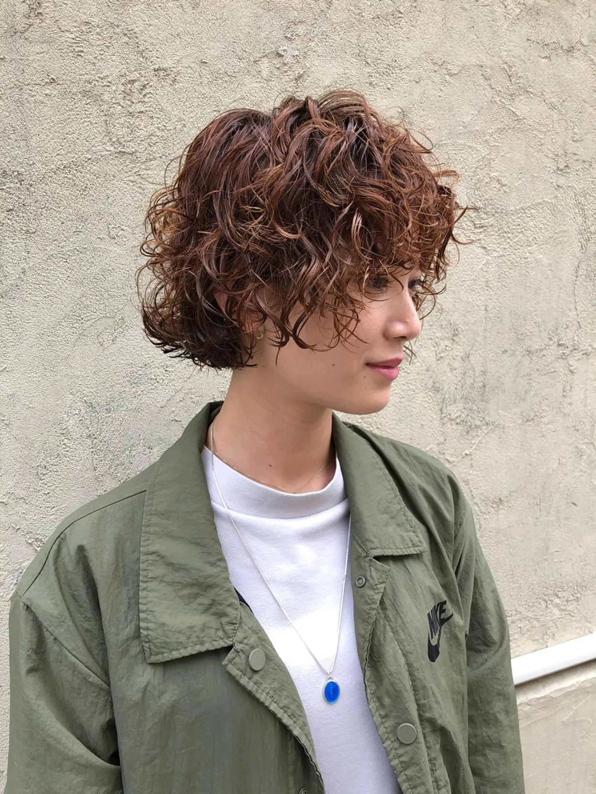 ショート カラー パーマ ヘアアレンジ BRUNTJET所属・MAEDA MADOKAのヘアスタイル