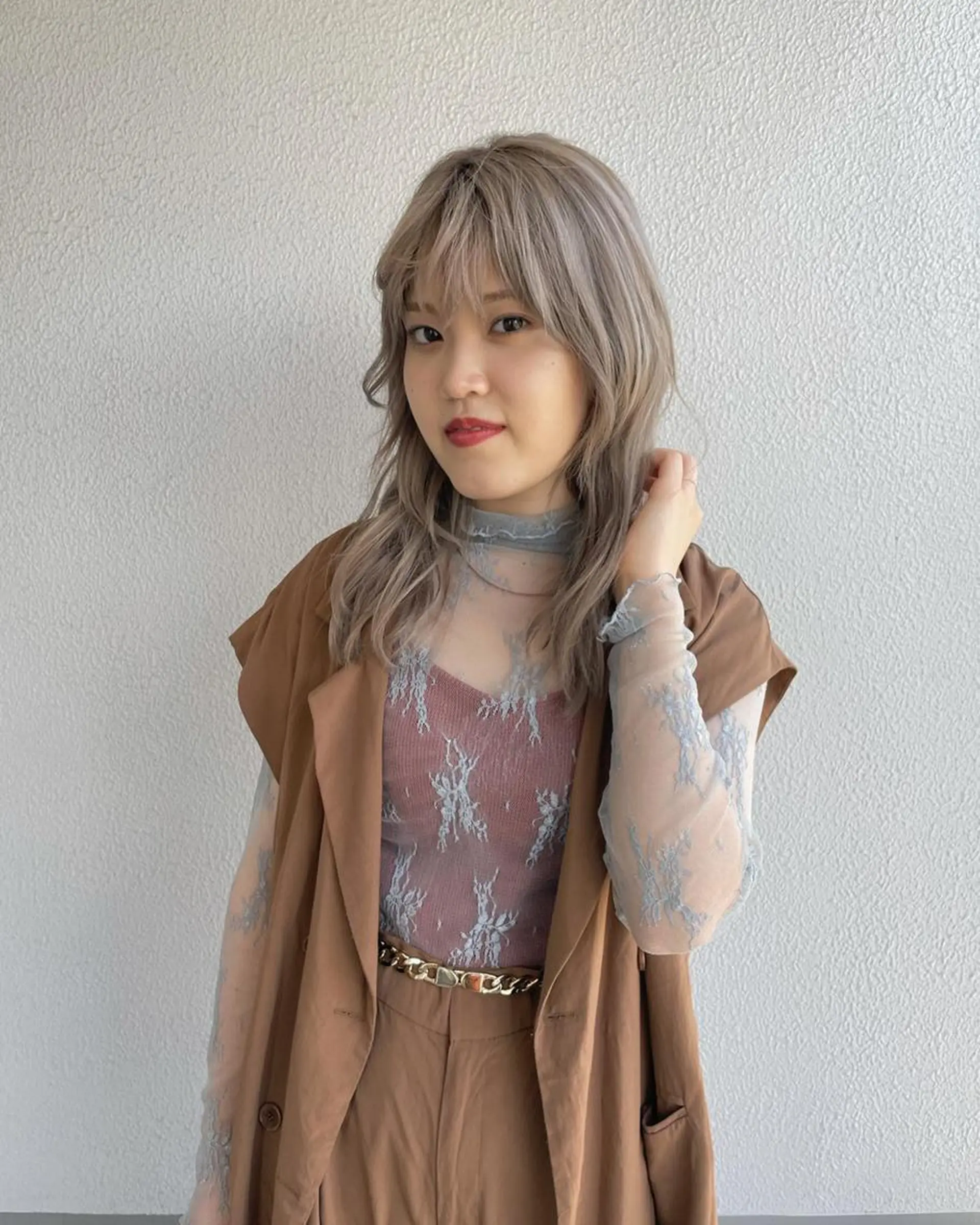 ミディアム カラー パーマ ヘアアレンジ メンズ キッズ ネイル マツエク・マツパ 🫧垢抜けヘア🫧 SHIORIのヘアスタイル