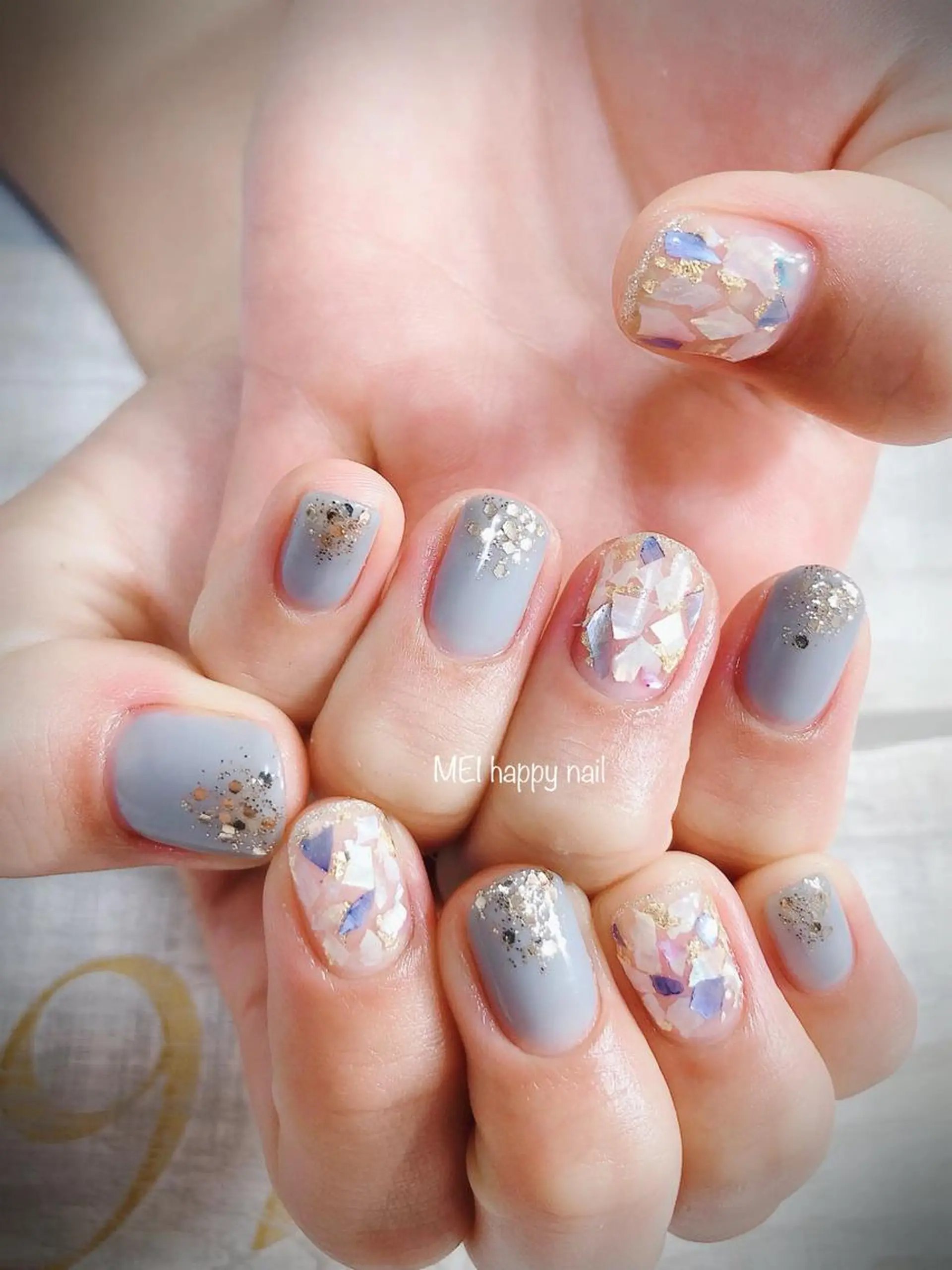 ネイル 北浦和 自爪育成ケアのネイルデザイン