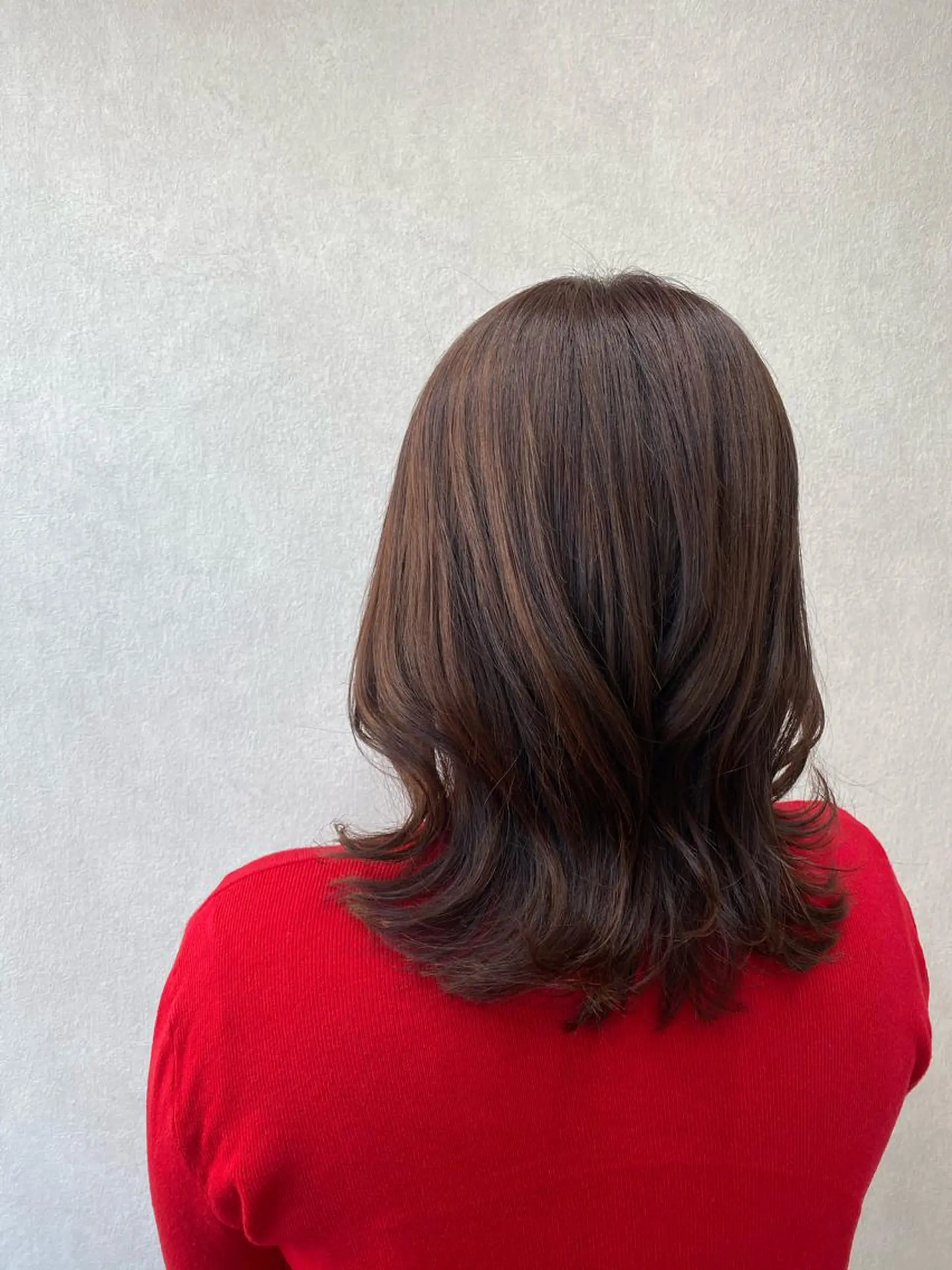 セミロング カラー カット ヘアカラー トリートメント tocca 💜石田愛結💜のヘアスタイル