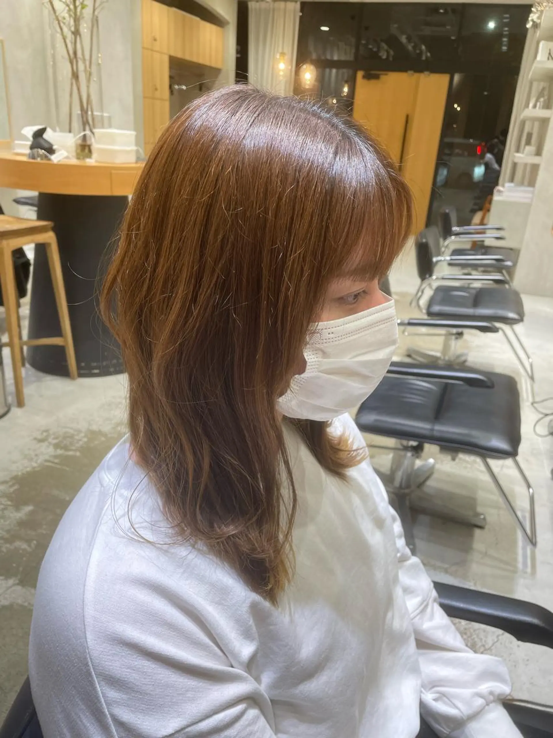 ミディアム 吉田 宙生のヘアスタイル