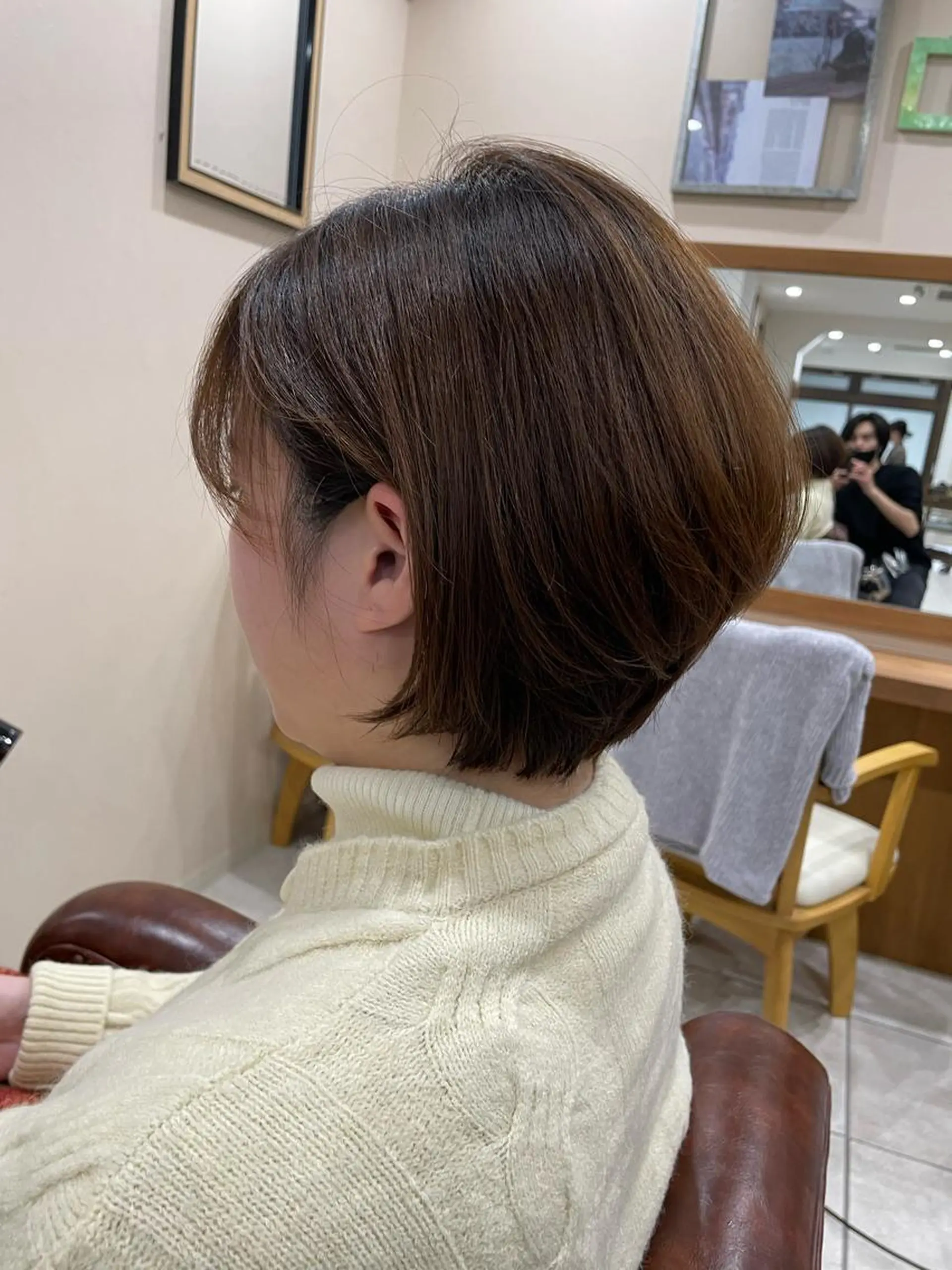 ショート 巻けるケア縮毛矯正✨ ケアカラー✨山下のヘアスタイル