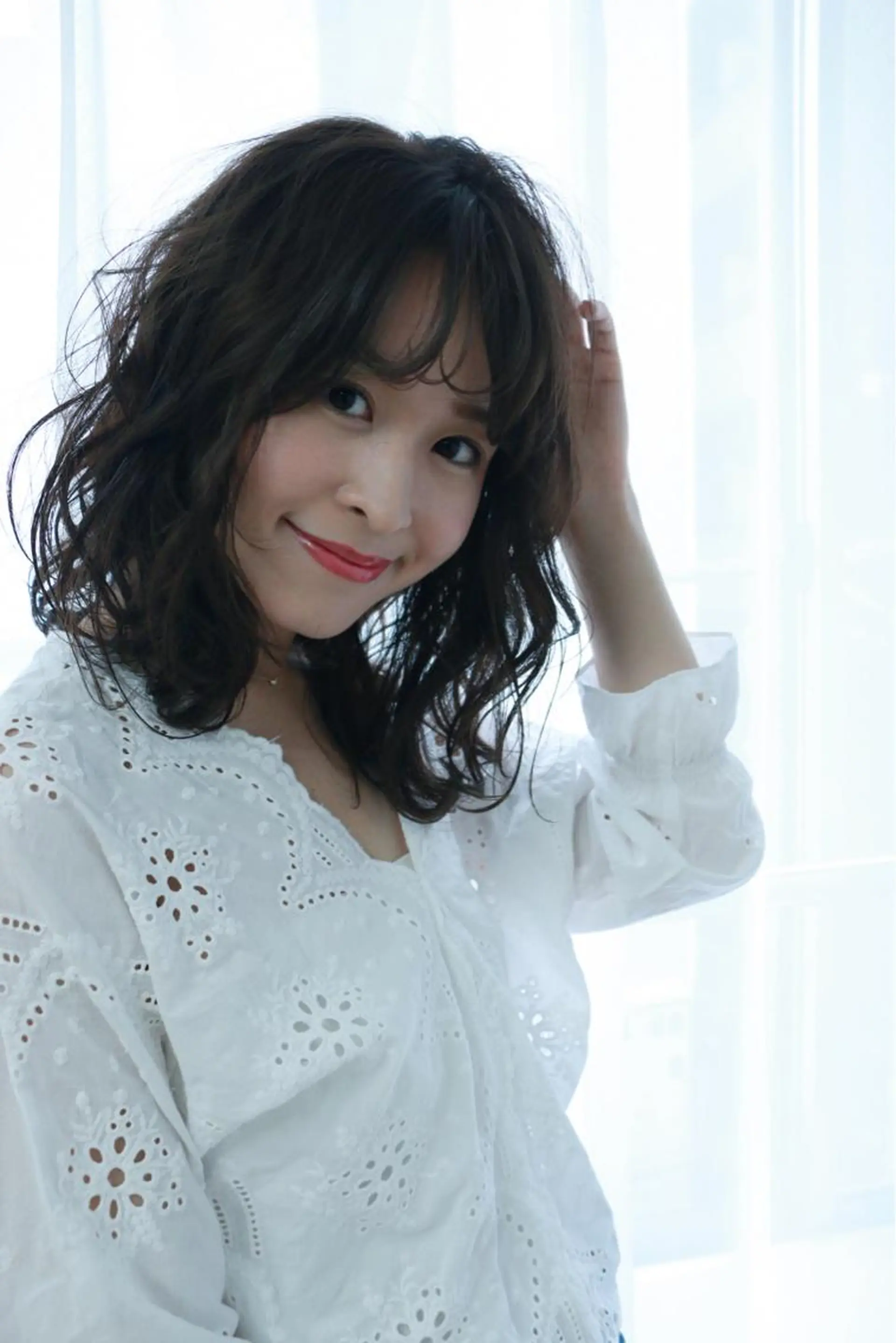 ミディアム カラー パーマ カット ヘアカラー パーマ トリートメント ✂️似合わせの魔術師 石田一樹✂️のヘアスタイル