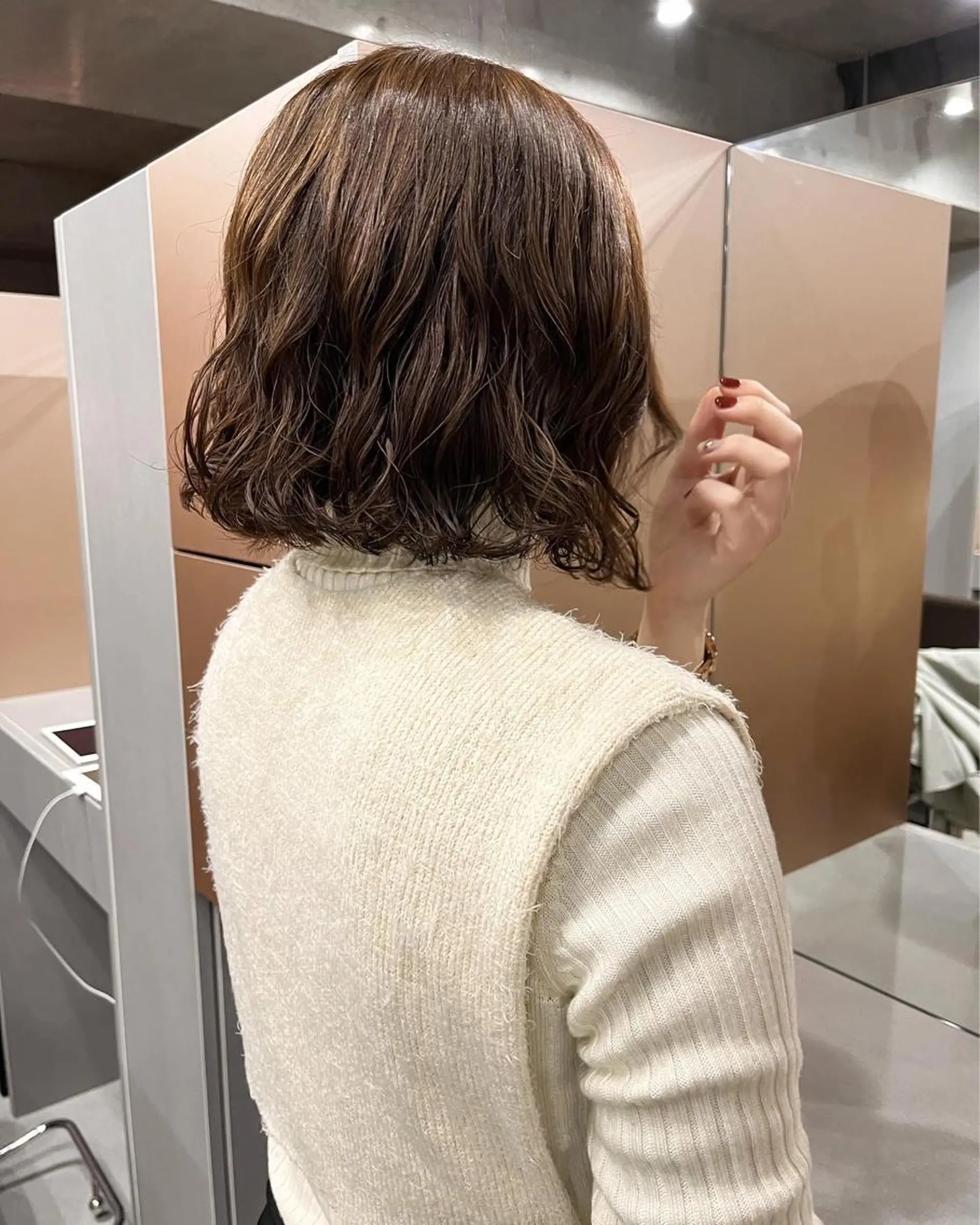 ショート パーマ カット パーマ ロングパーマ木村 ボブパーマのヘアスタイル