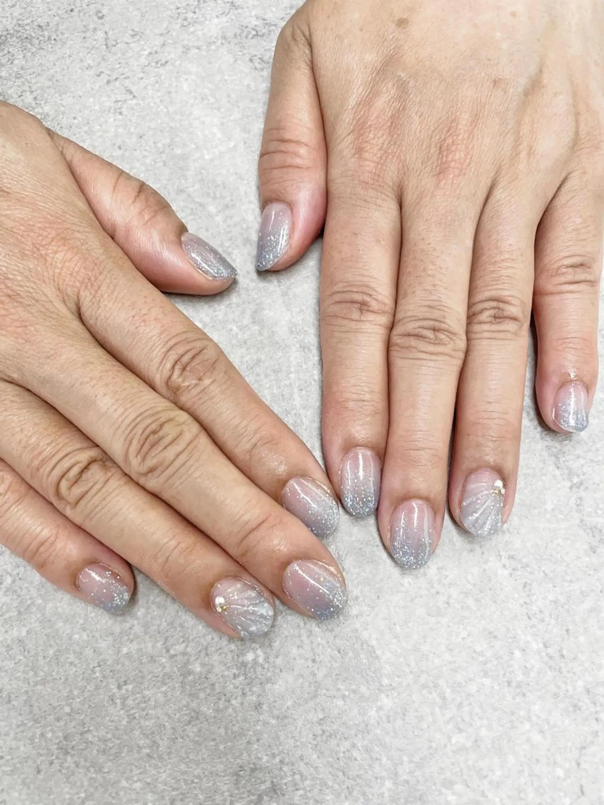 ネイル イースター フットネイル フレンチネイル ジェルネイル ガラスフレンチ ハンドネイル .N YUKIのネイルデザイン